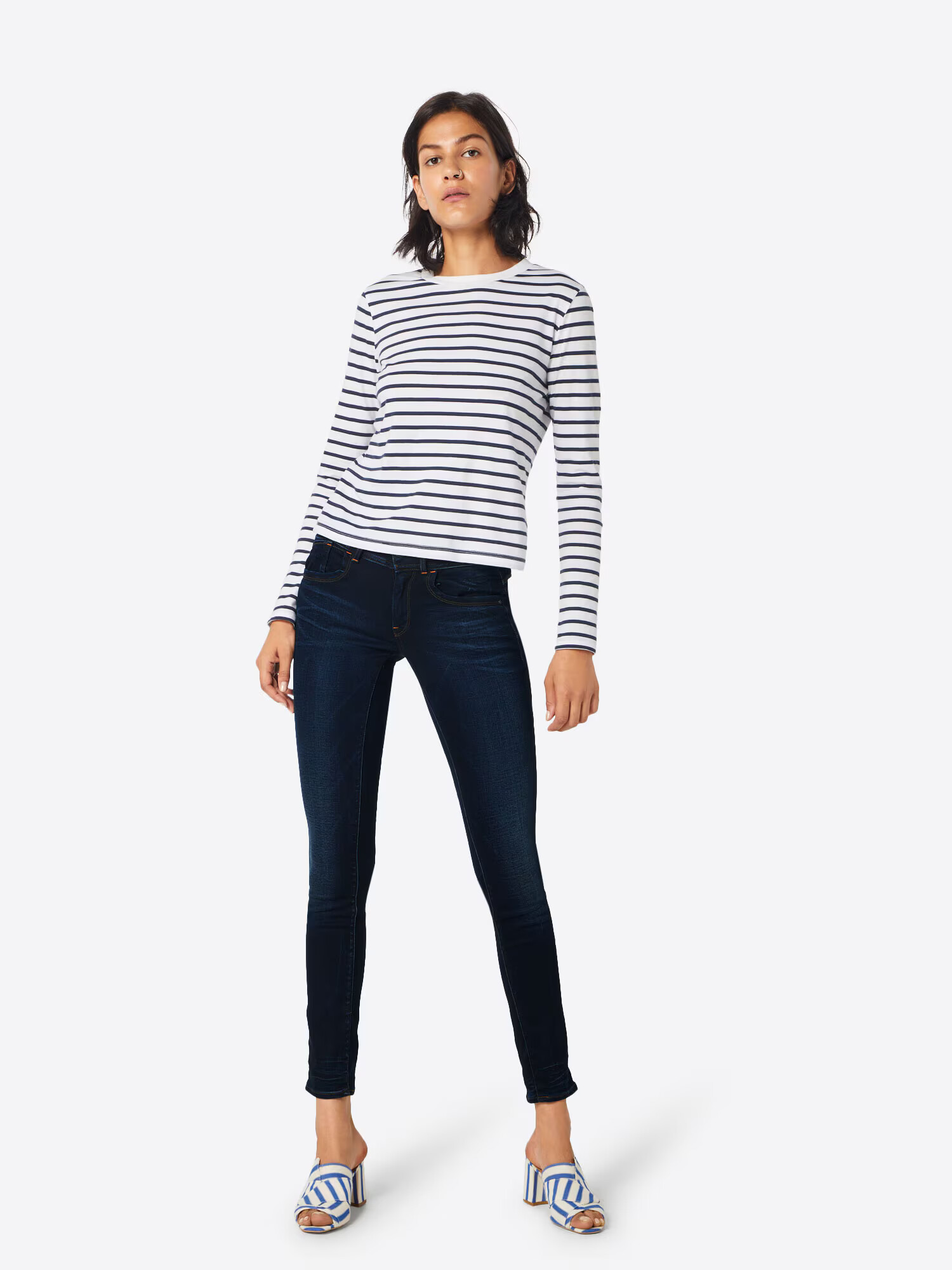 G-Star RAW Jeans 'Lynn Mid Skinny' albastru noapte - Pled.ro