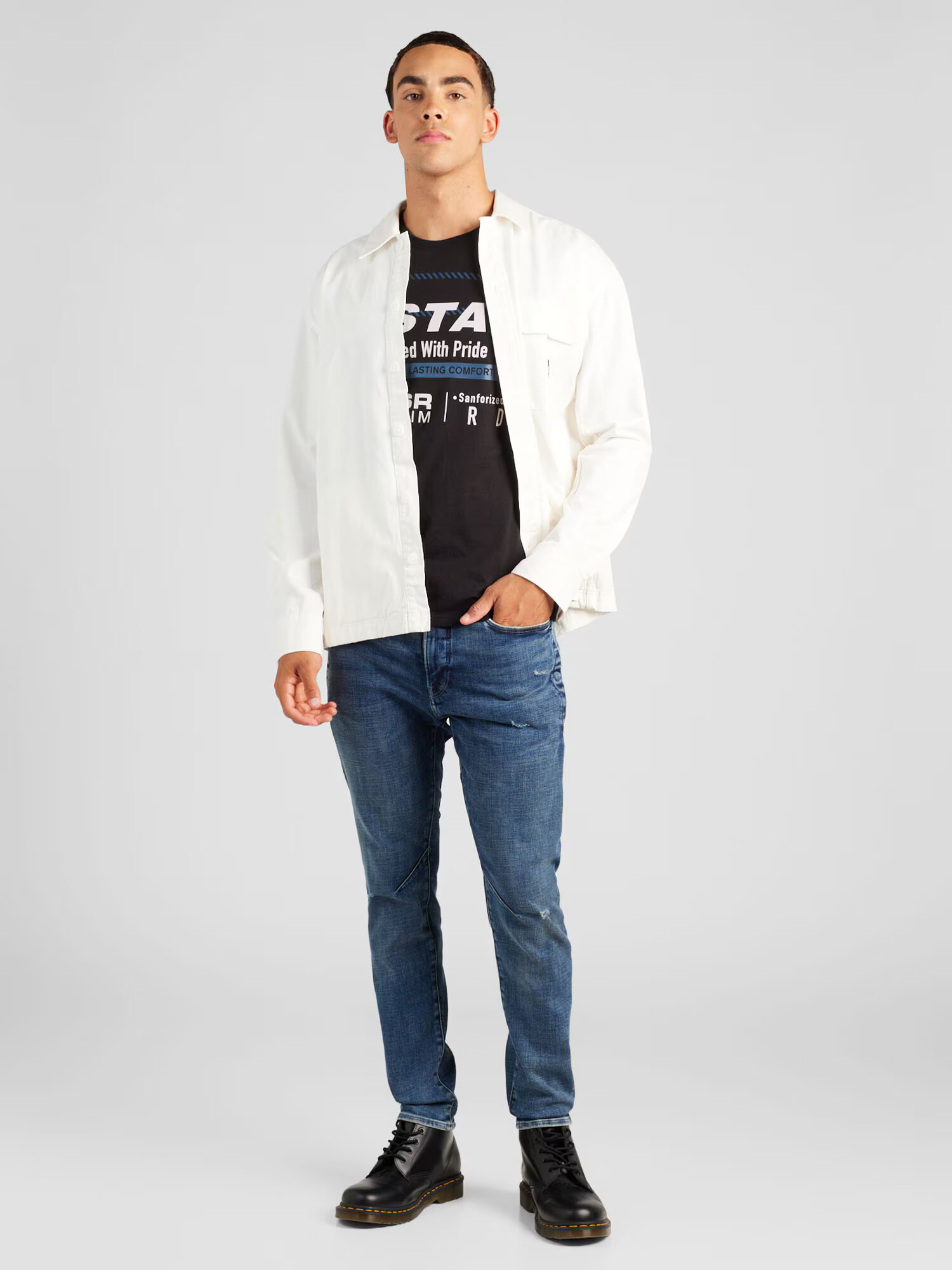 G-Star RAW Jeans 'Staq' albastru denim - Pled.ro