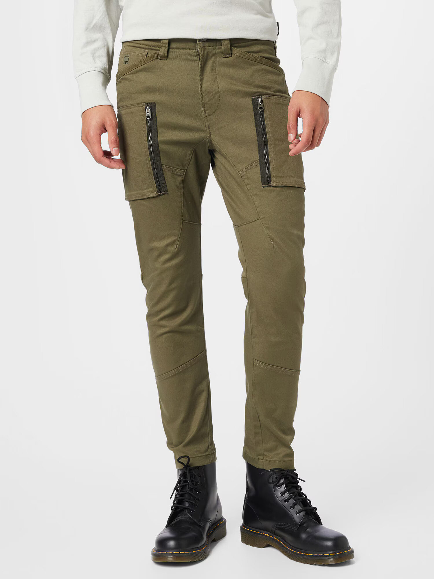 G-Star RAW Pantaloni cu buzunare kaki - Pled.ro