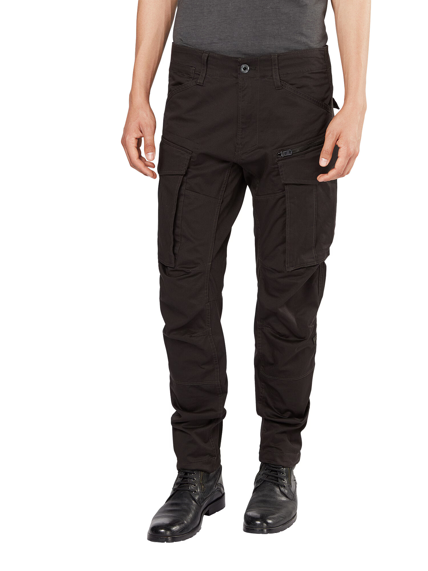 G-Star RAW Pantaloni cu buzunare 'Rovic 3D Tapered' gri metalic - Pled.ro