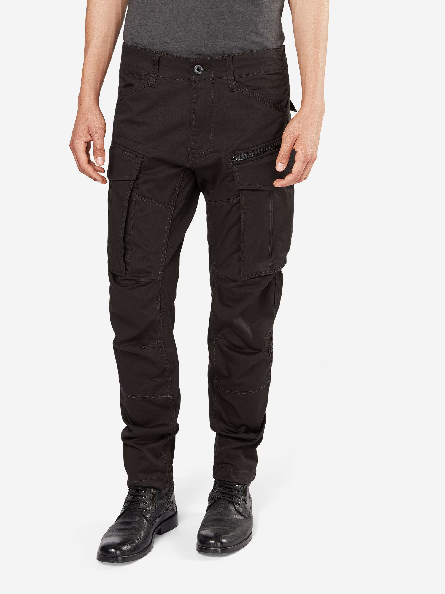 G-Star RAW Pantaloni cu buzunare 'Rovic 3D Tapered' gri metalic - Pled.ro