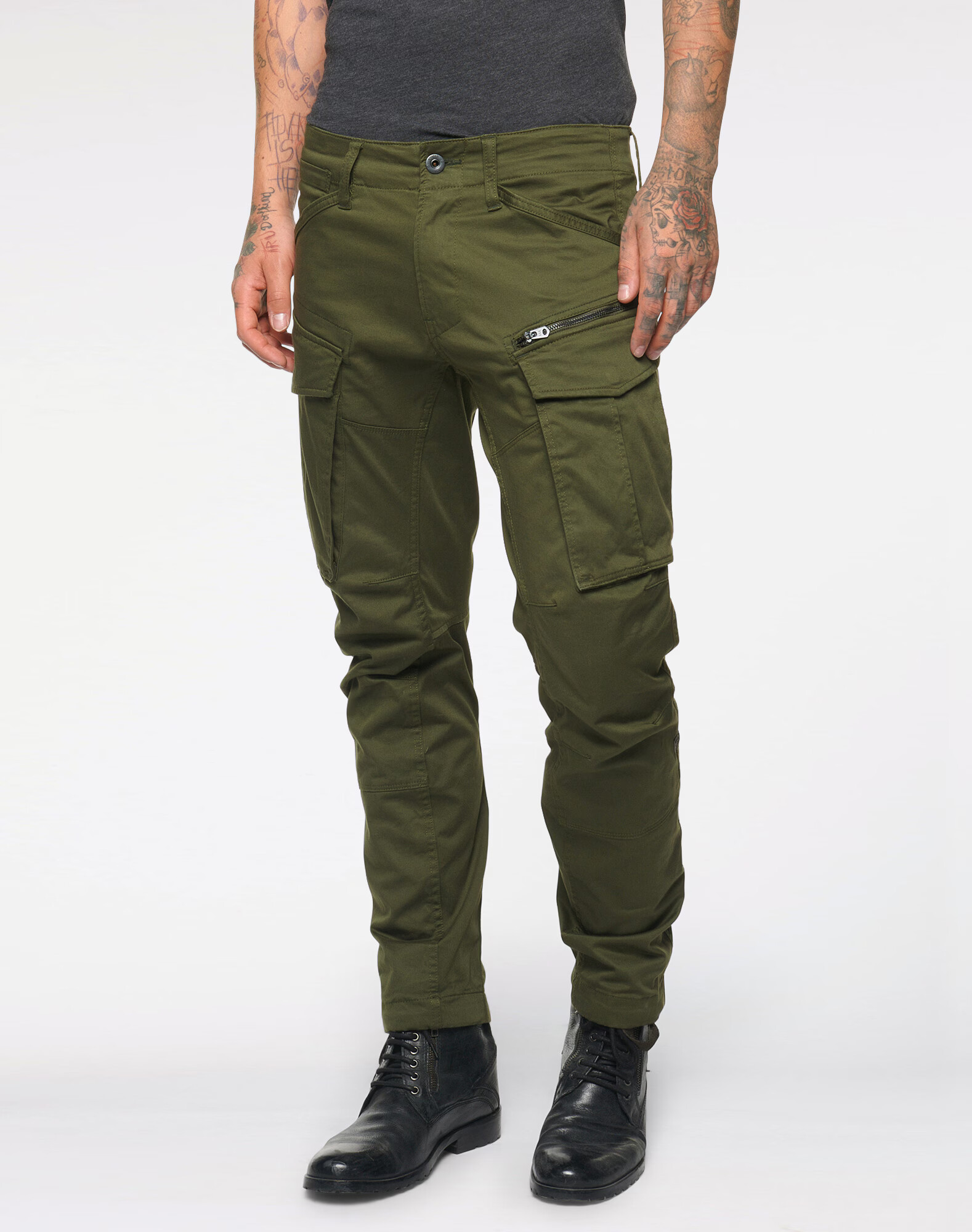 G-Star RAW Pantaloni cu buzunare 'Rovic' verde închis - Pled.ro