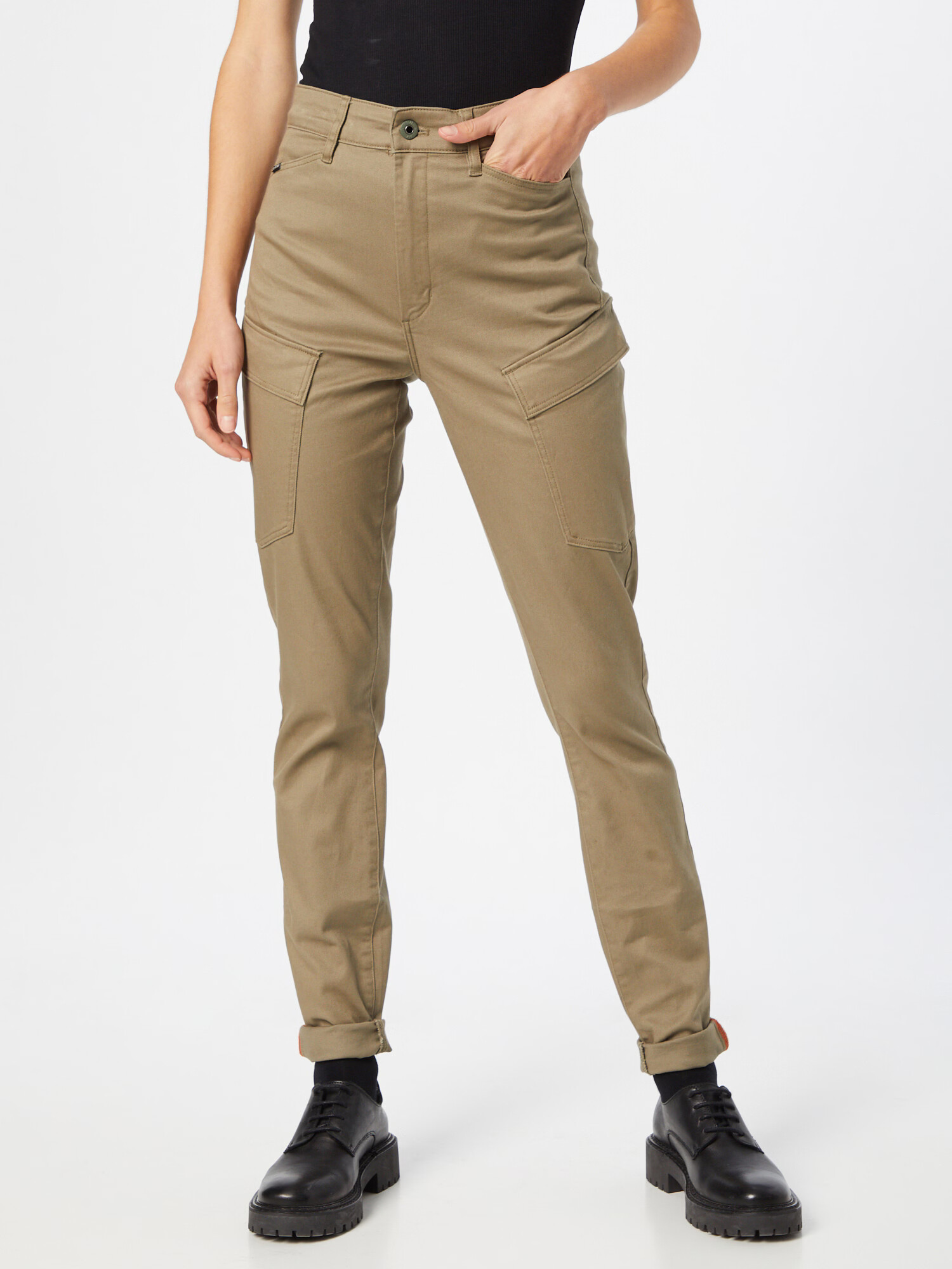 G-Star RAW Pantaloni eleganți maro - Pled.ro