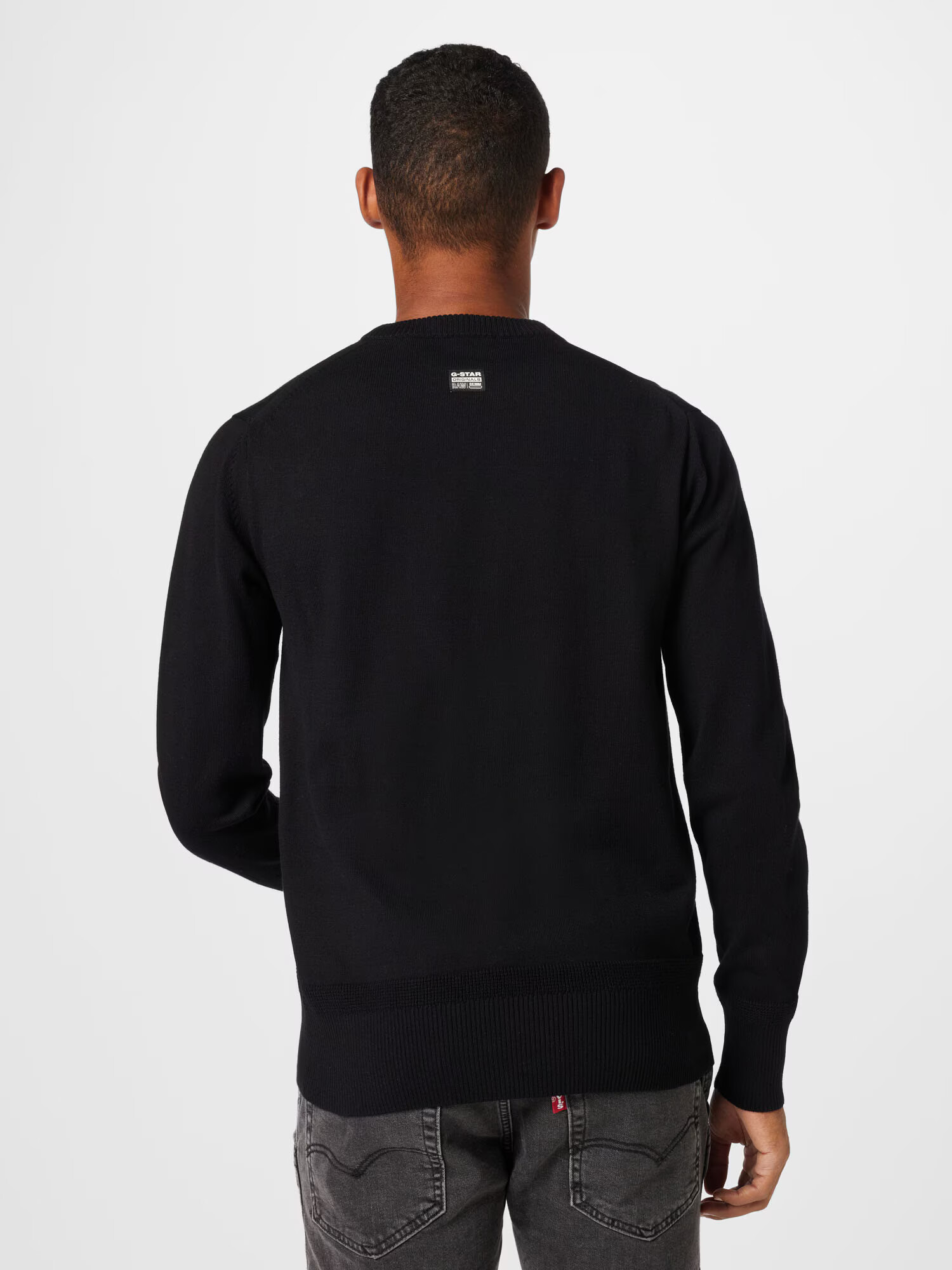 G-Star RAW Pulover albastru porumbel / negru / alb - Pled.ro