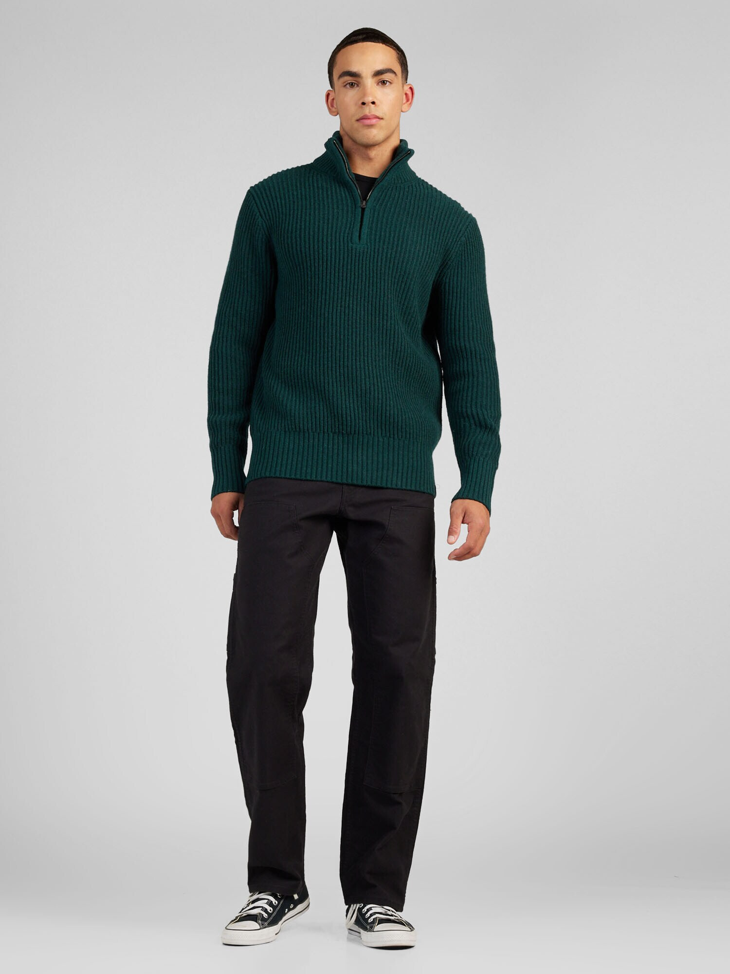 G-Star RAW Pulover 'Essential' verde închis - Pled.ro