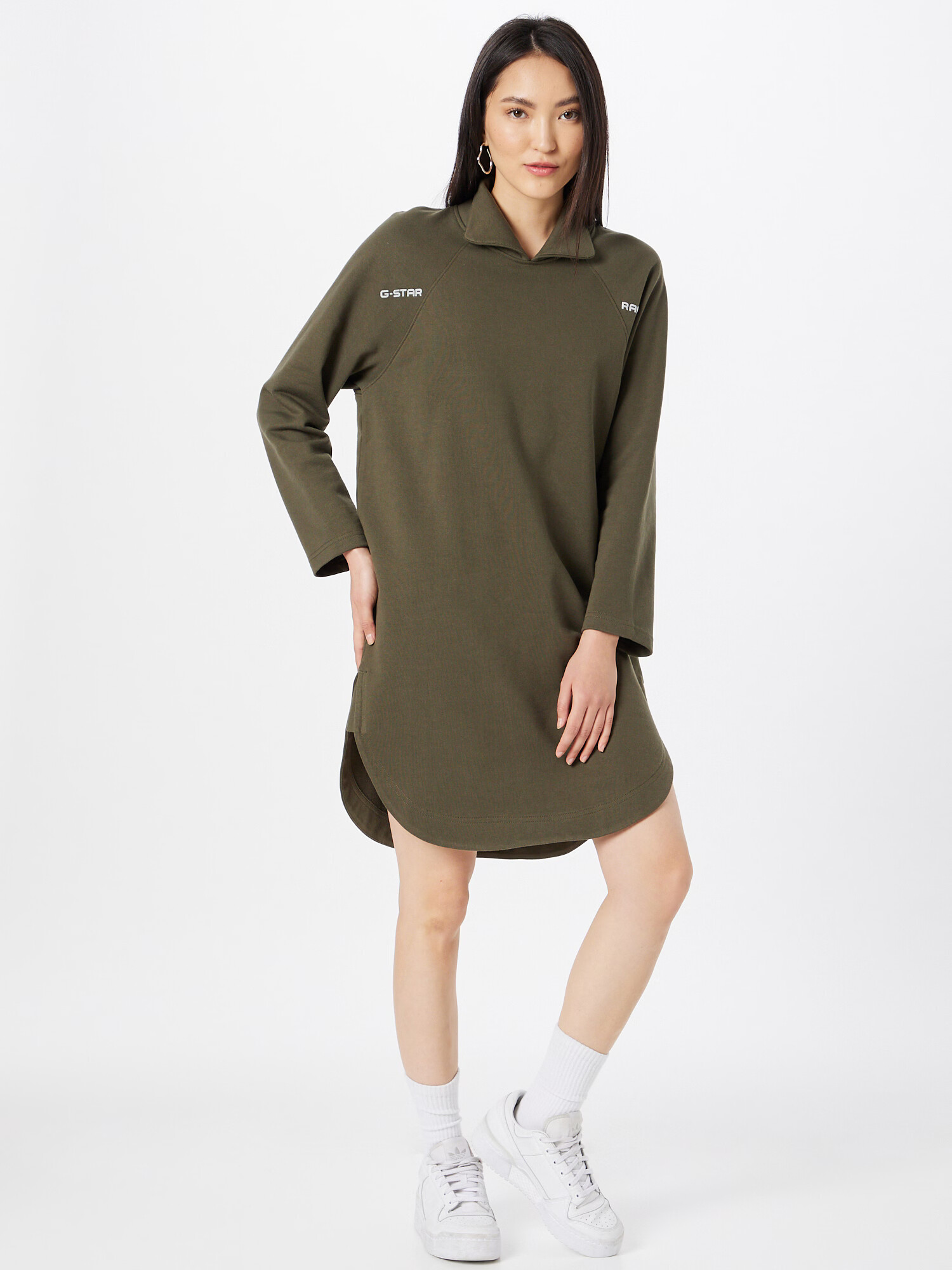 G-Star RAW Rochie oliv / alb - Pled.ro