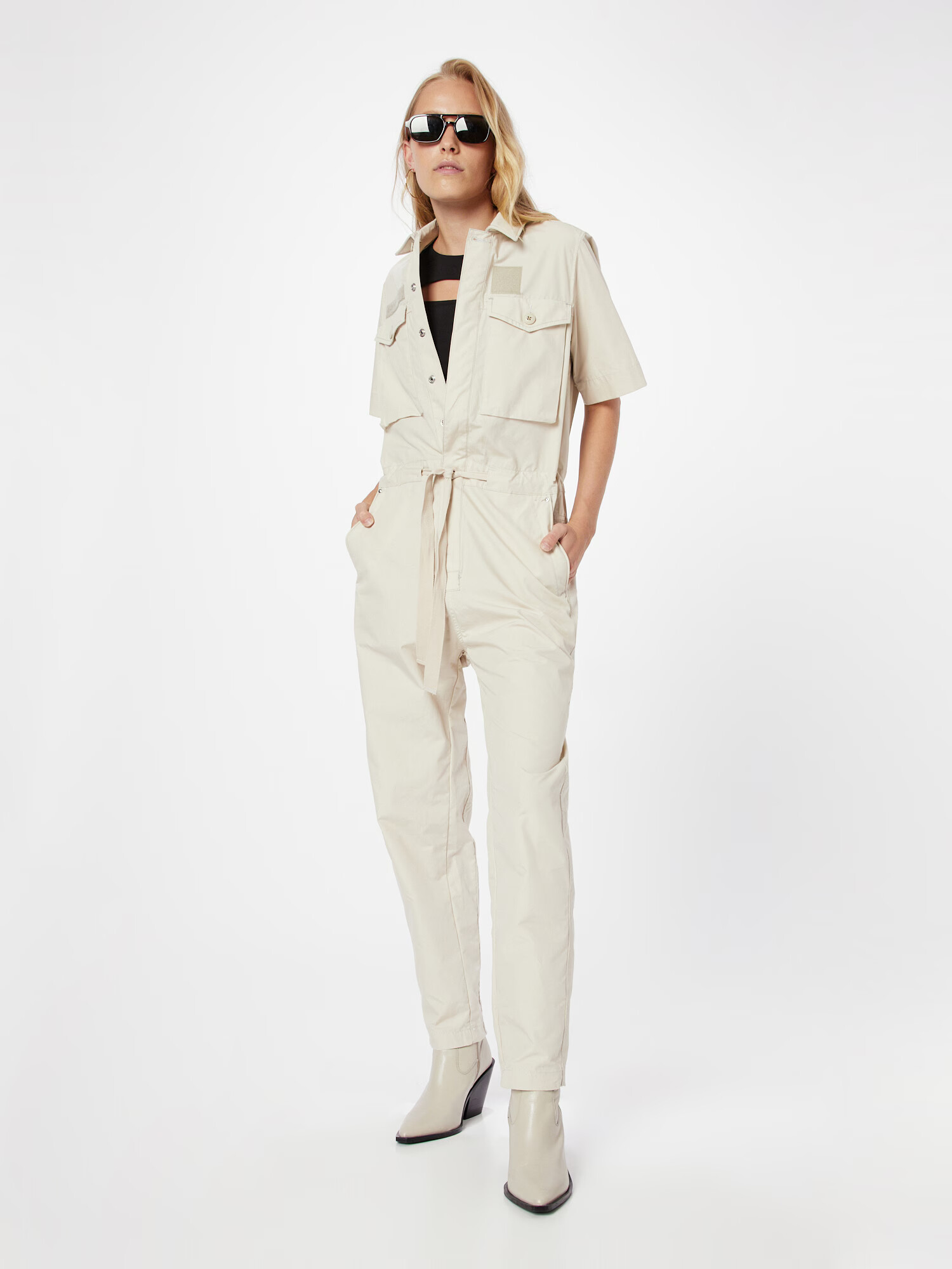 G-Star RAW Salopeta bej deschis - Pled.ro