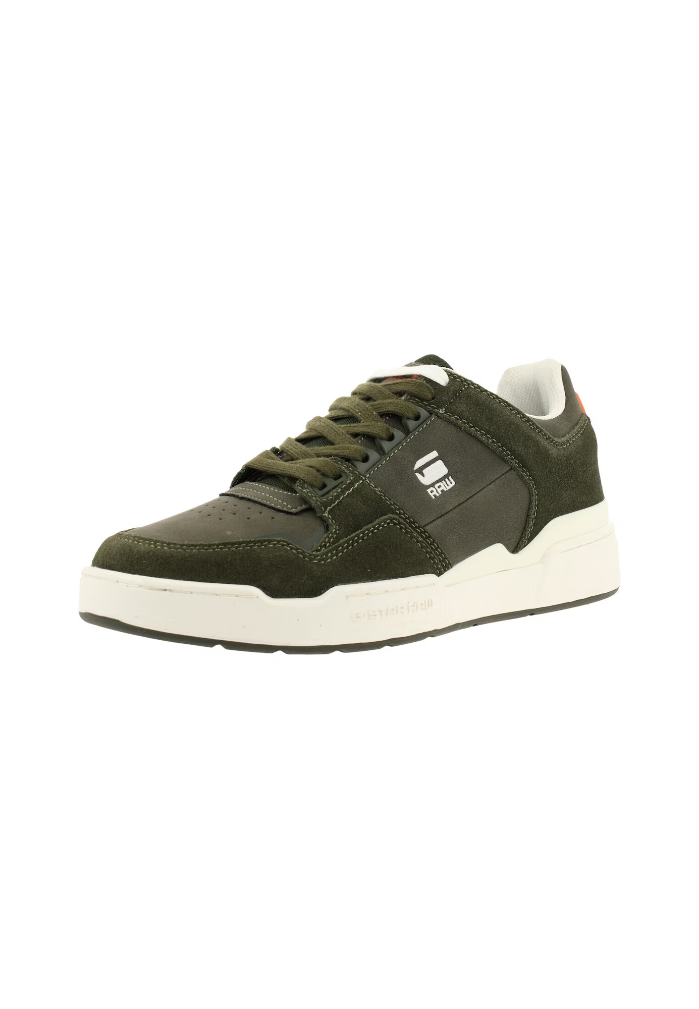 G-Star RAW Sneaker low 'Attacc' oliv / portocaliu / alb - Pled.ro