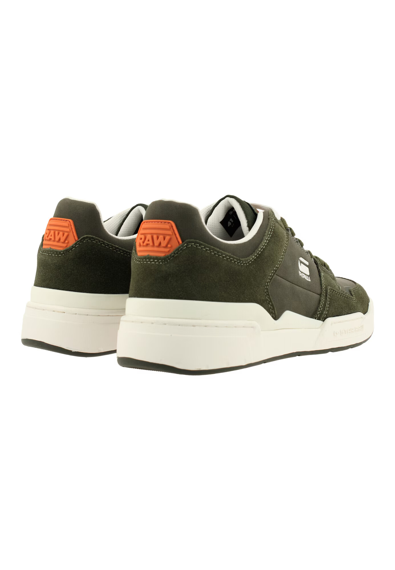 G-Star RAW Sneaker low 'Attacc' oliv / portocaliu / alb - Pled.ro