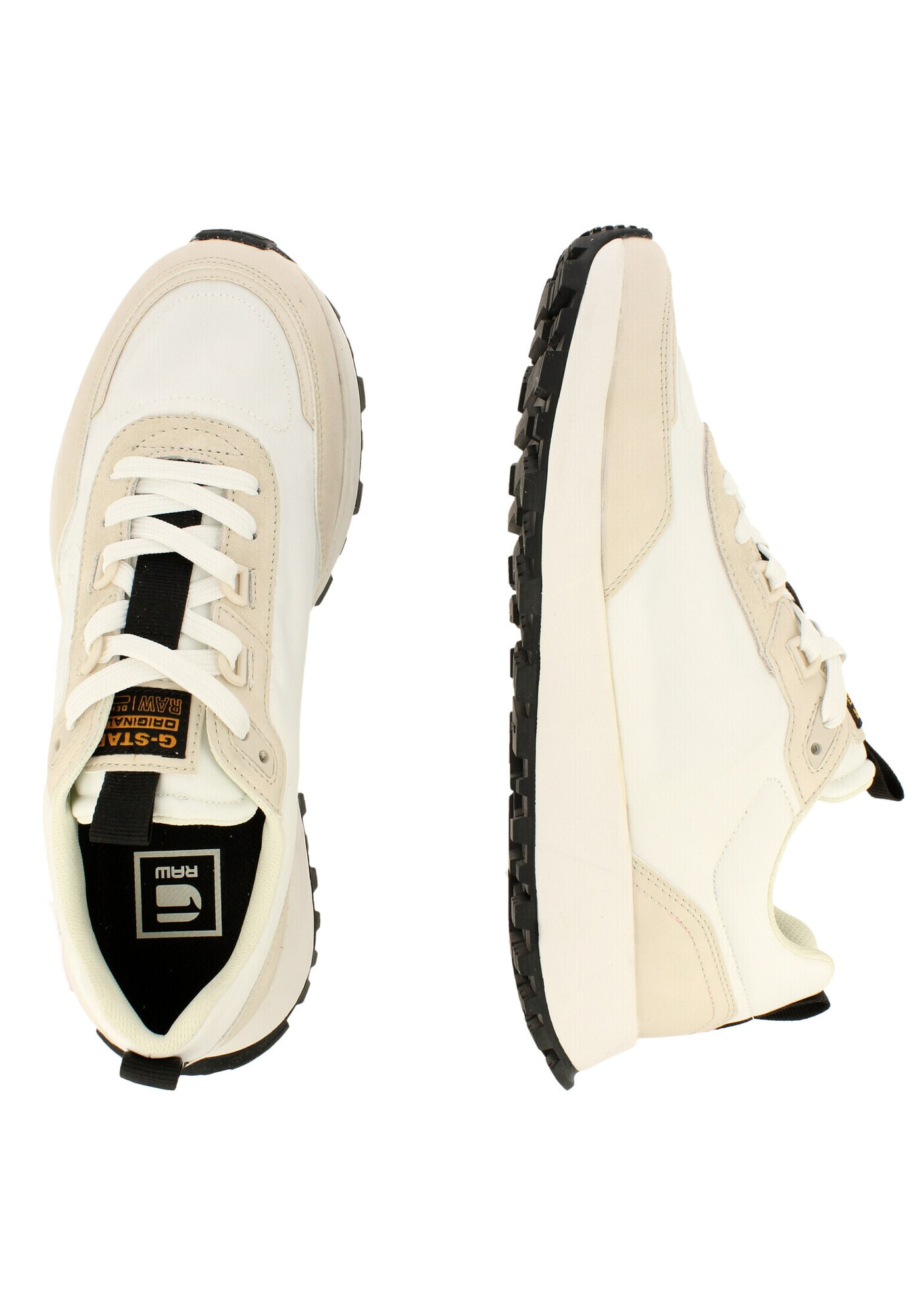 G-Star RAW Sneaker low 'Theq Run' alb / alb murdar - Pled.ro