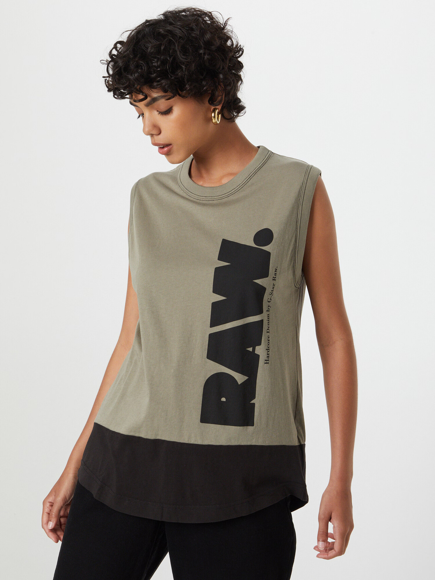 G-Star RAW Top oliv / negru - Pled.ro