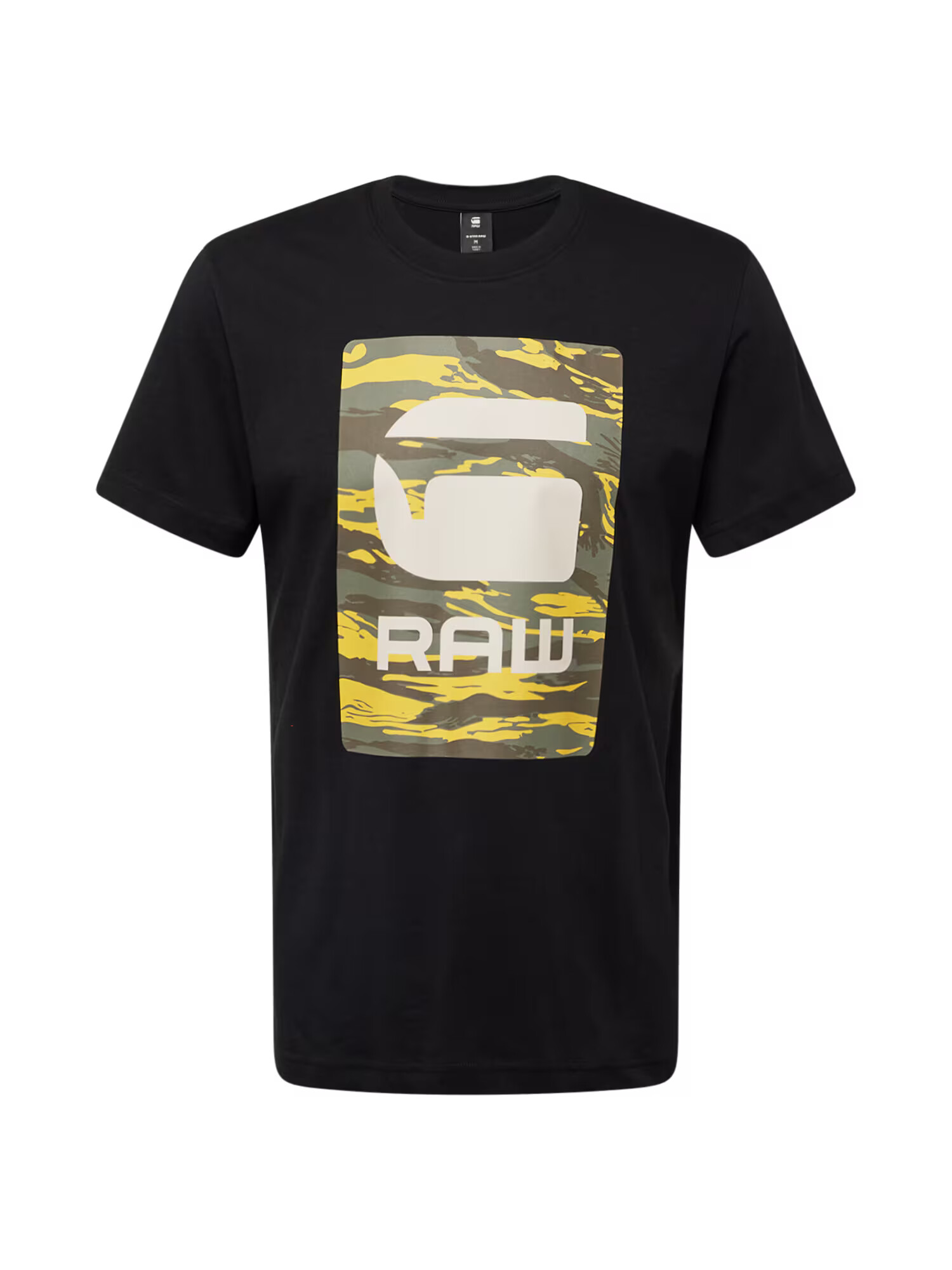 G-Star RAW Tricou alb kitt / galben / kaki / negru - Pled.ro