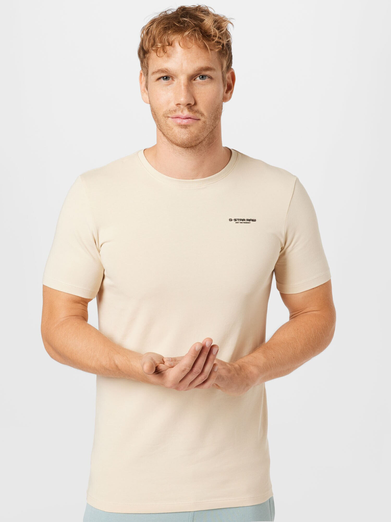 G-Star RAW Tricou alb natural - Pled.ro