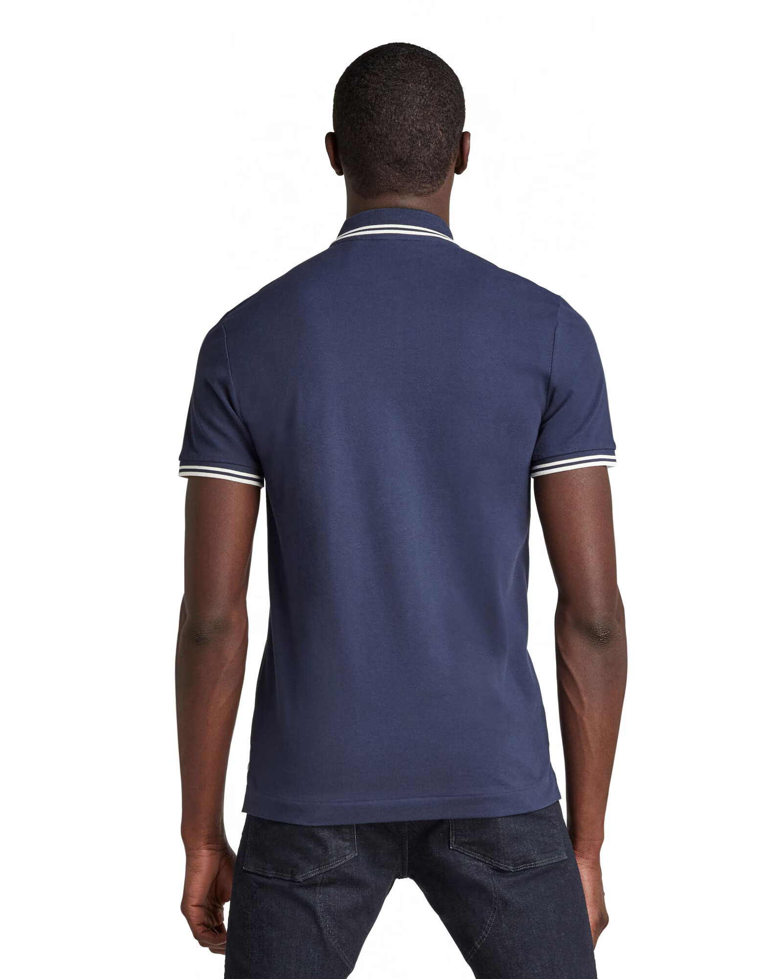 G-Star RAW Tricou 'Dunda' albastru / alb - Pled.ro