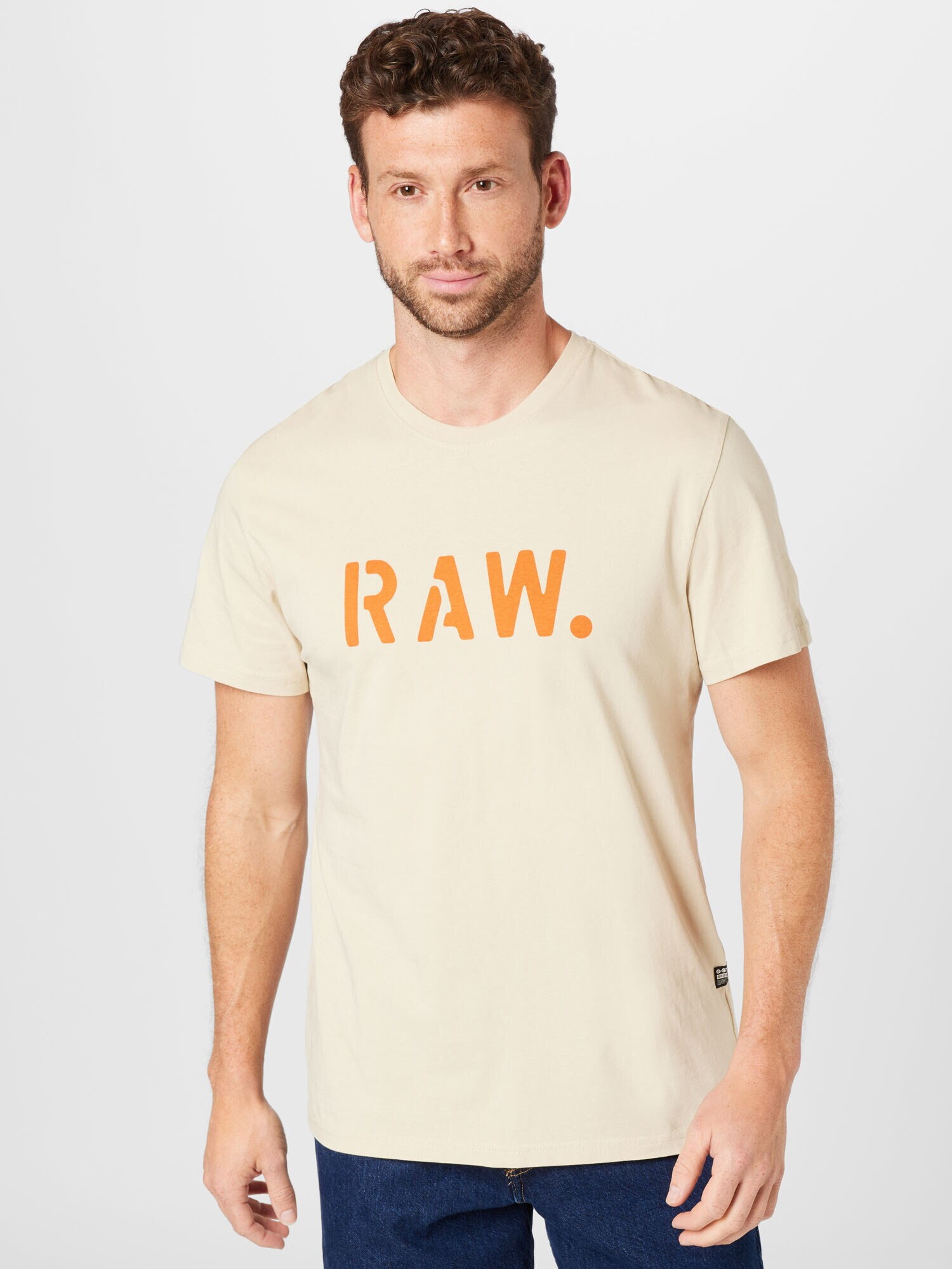 G-Star RAW Tricou bej / portocaliu - Pled.ro