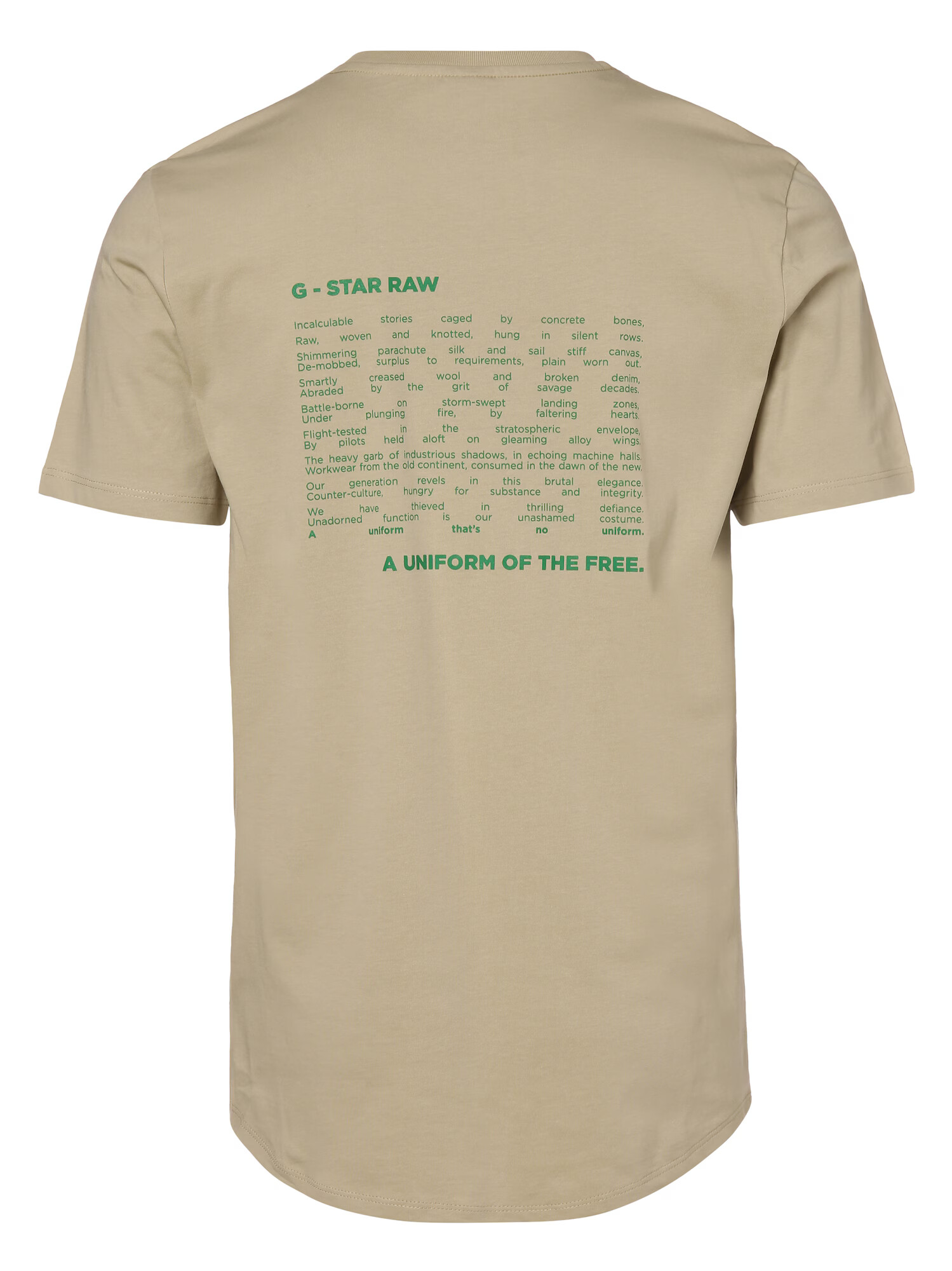 G-Star RAW Tricou bej / verde - Pled.ro