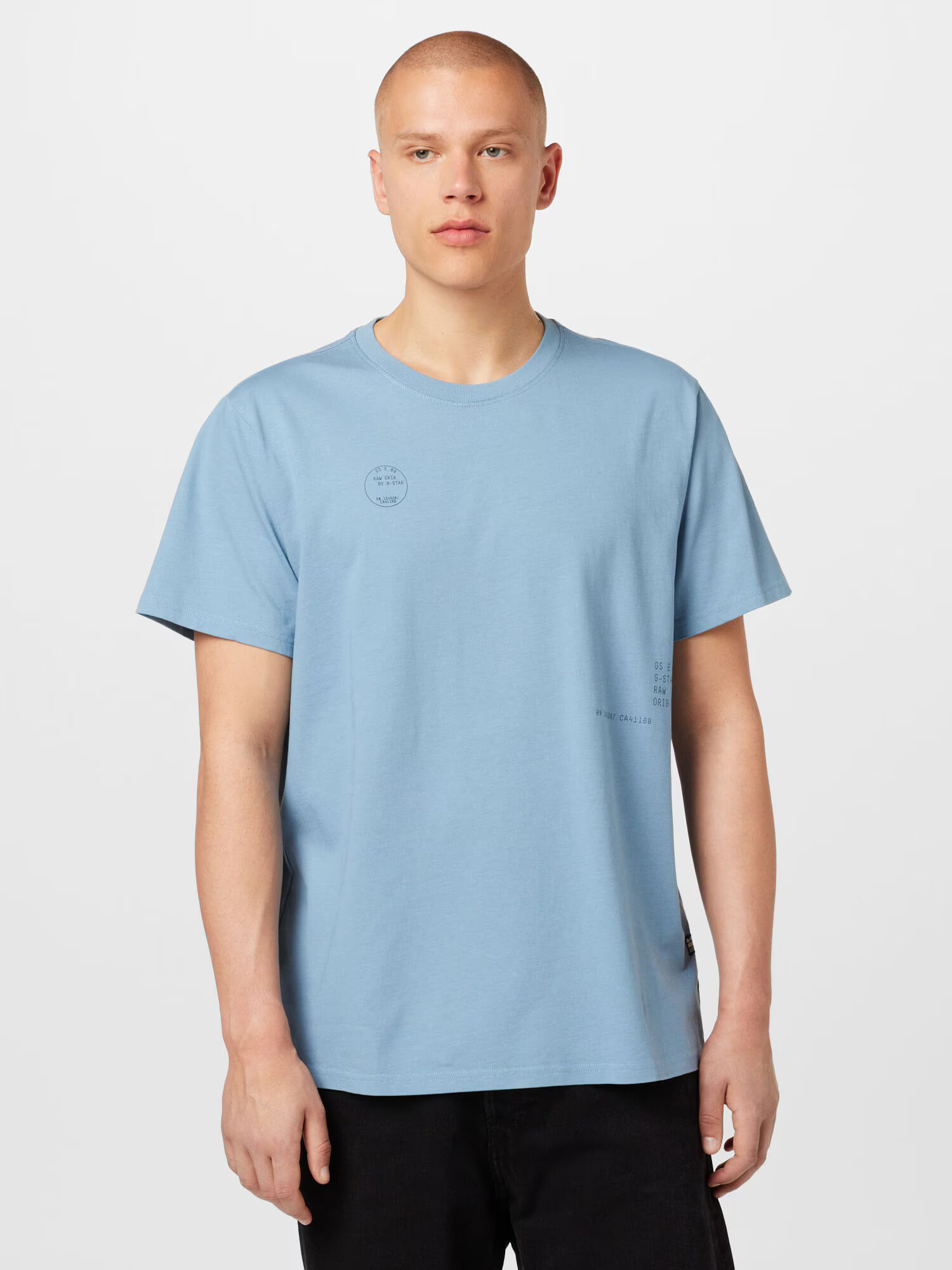 G-Star RAW Tricou bleumarin / albastru deschis - Pled.ro