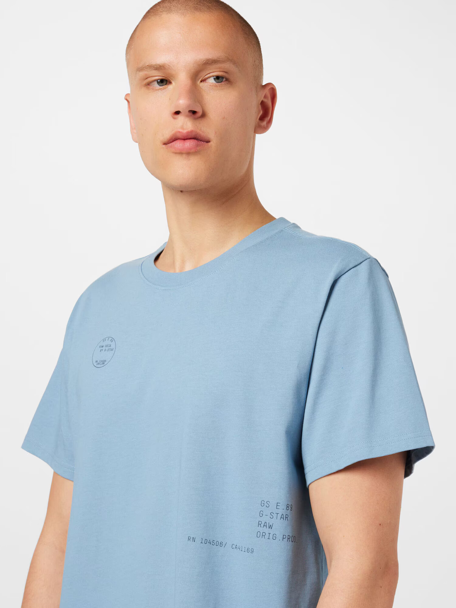 G-Star RAW Tricou bleumarin / albastru deschis - Pled.ro