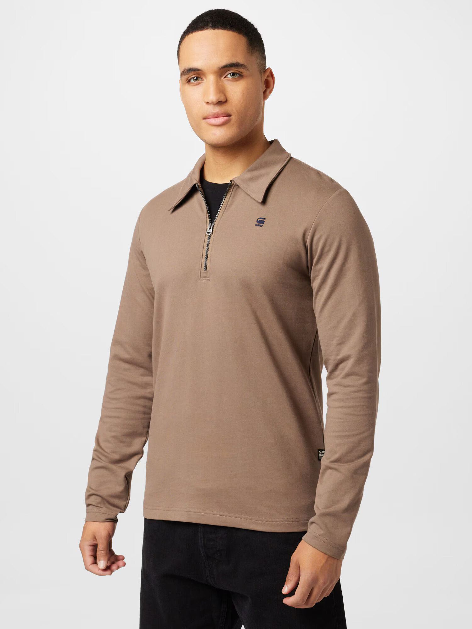 G-Star RAW Tricou gri taupe - Pled.ro