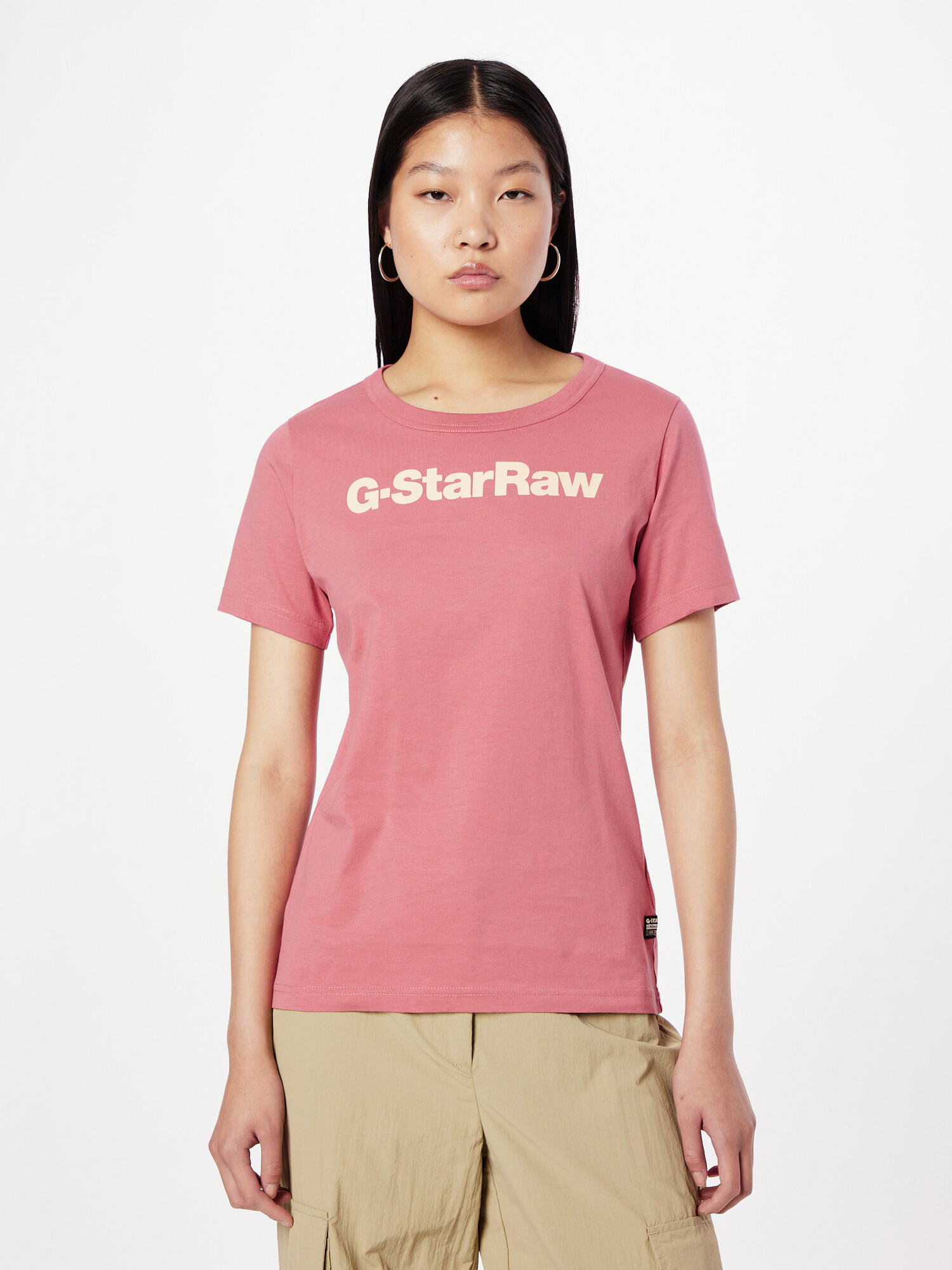 G-Star RAW Tricou ecru / roz - Pled.ro