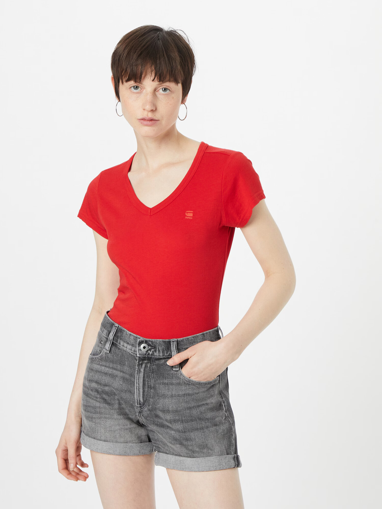 G-Star RAW Tricou 'Eyben' roșu cranberry - Pled.ro