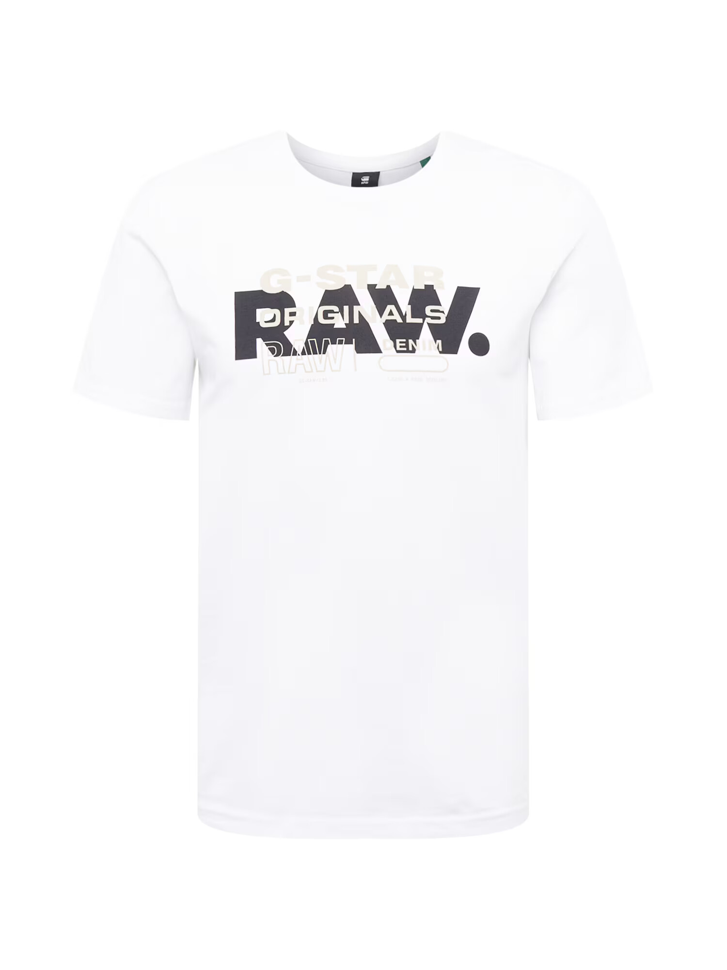 G-Star RAW Tricou gri deschis / negru / alb - Pled.ro