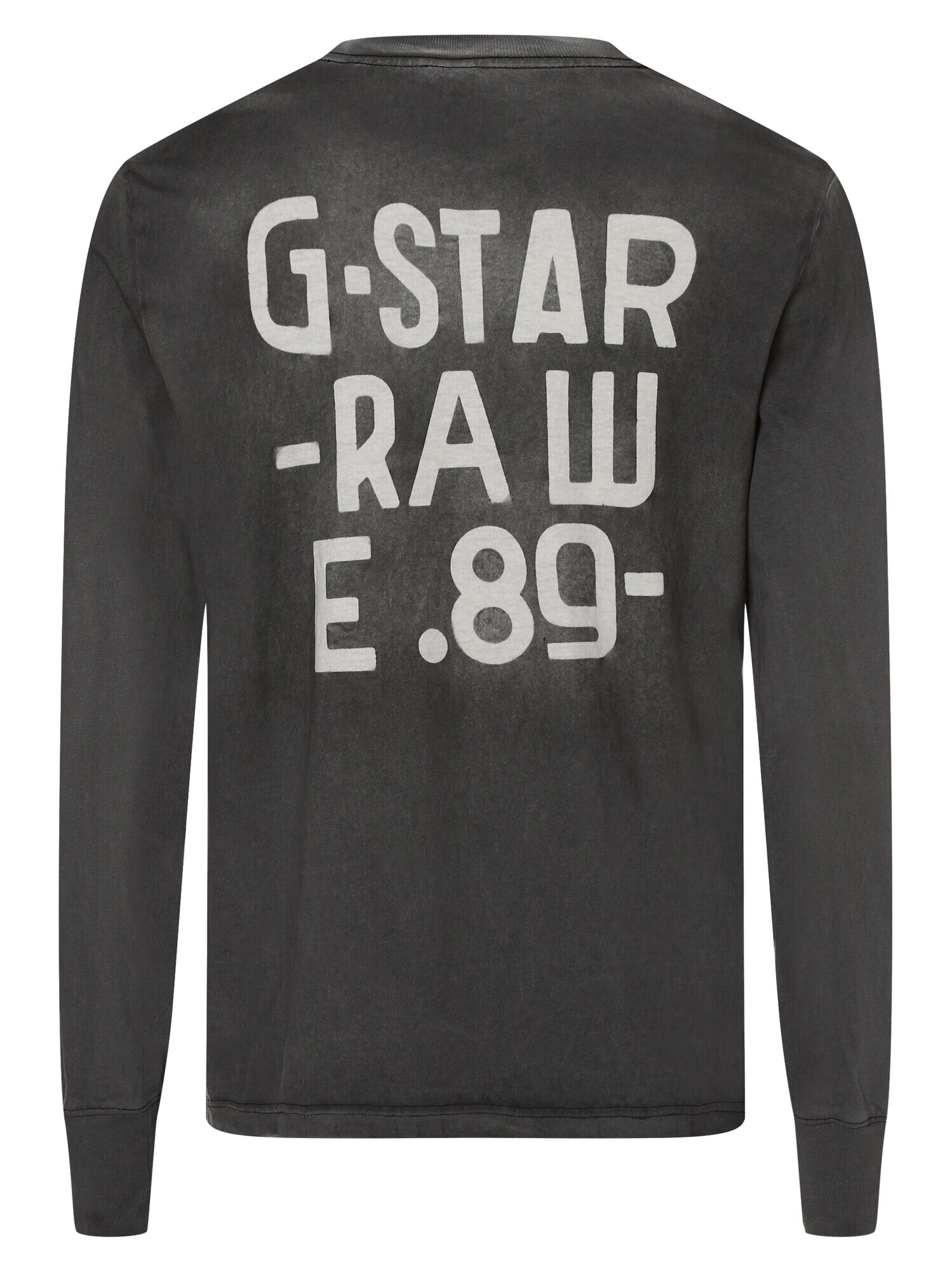 G-Star RAW Tricou gri metalic / alb - Pled.ro