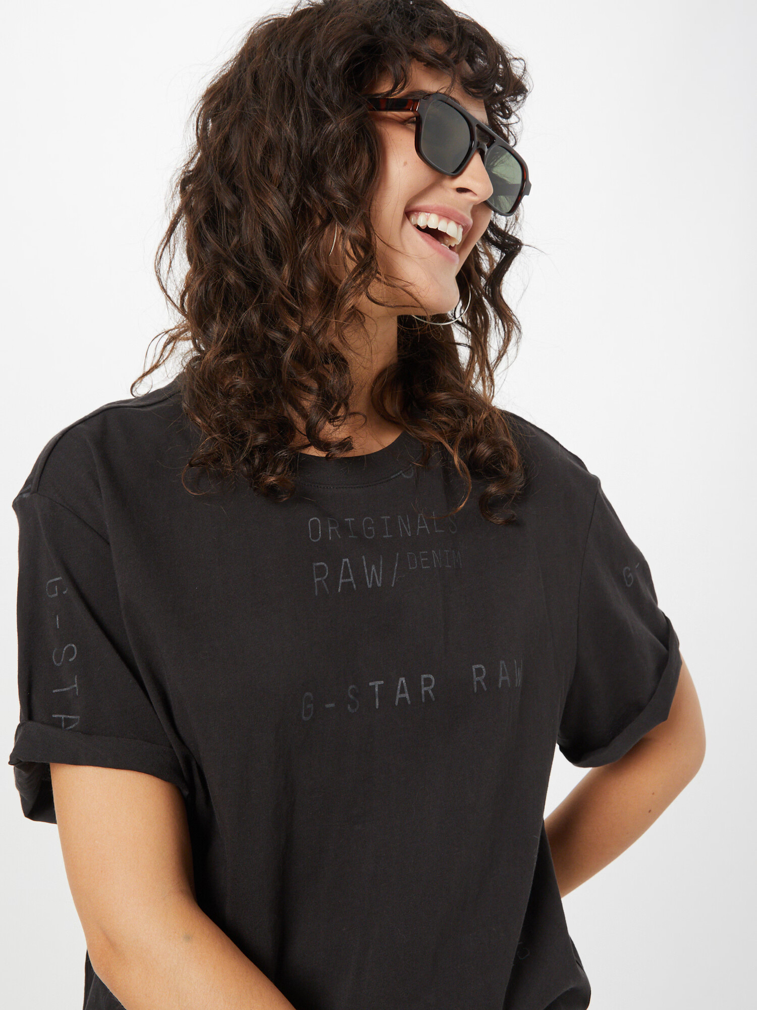 G-Star RAW Tricou gri / negru - Pled.ro