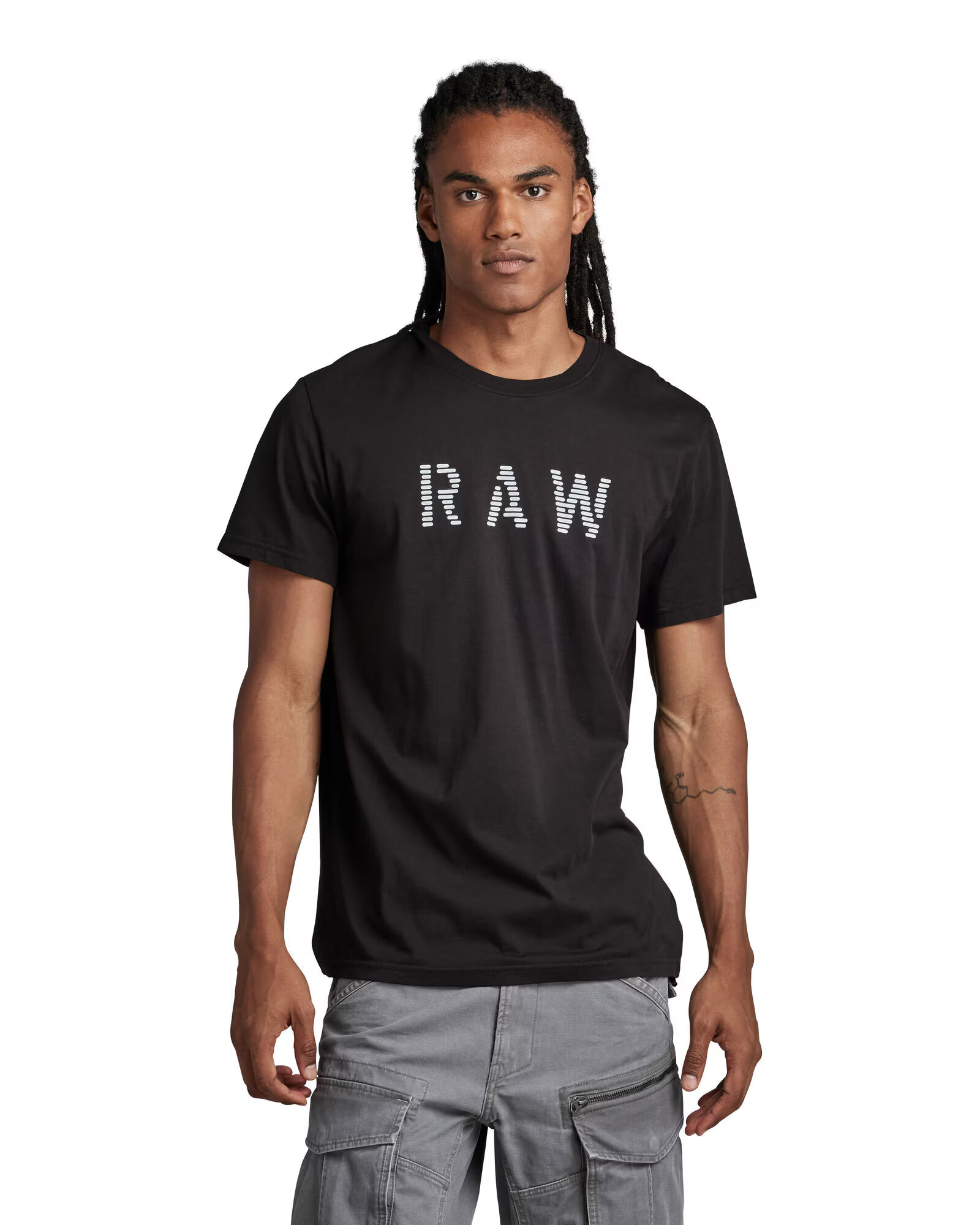 G-Star RAW Tricou gri / negru - Pled.ro