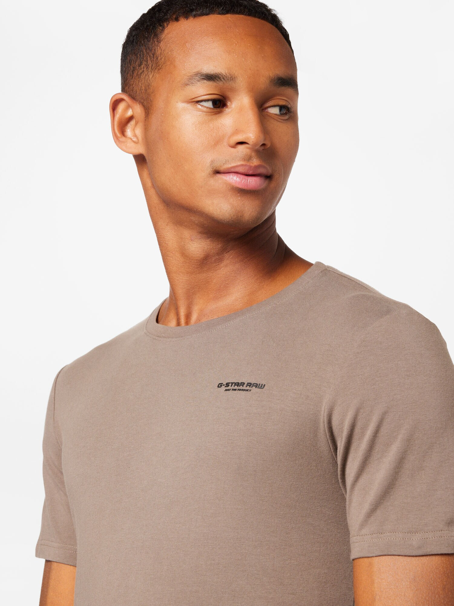 G-Star RAW Tricou gri taupe / negru - Pled.ro