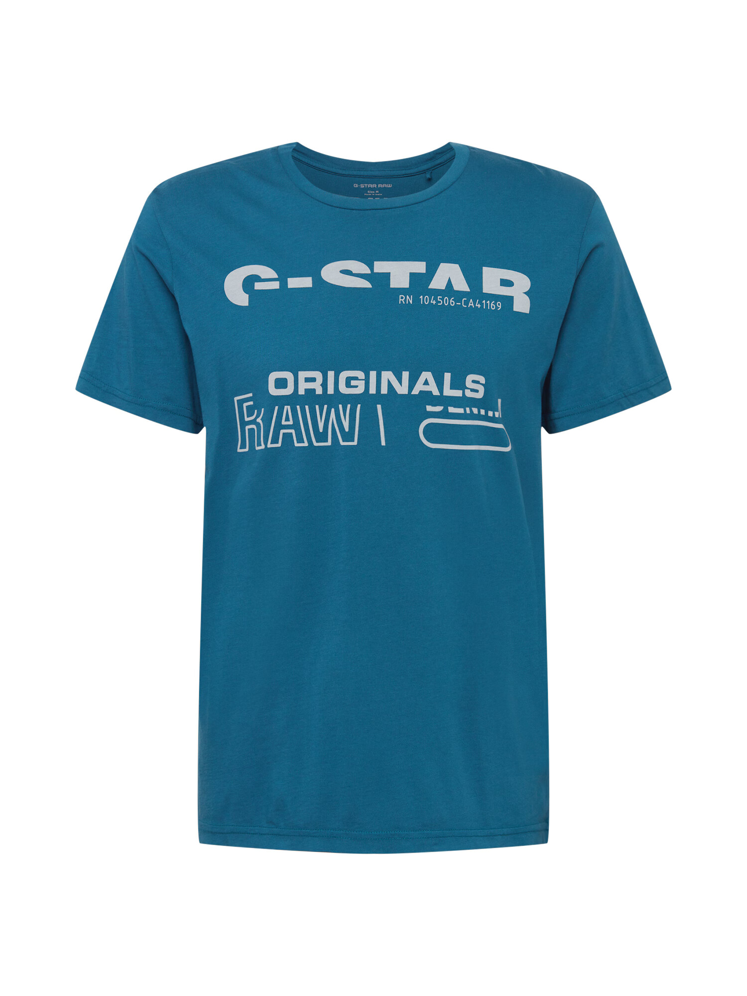 G-Star RAW Tricou gri / verde petrol - Pled.ro