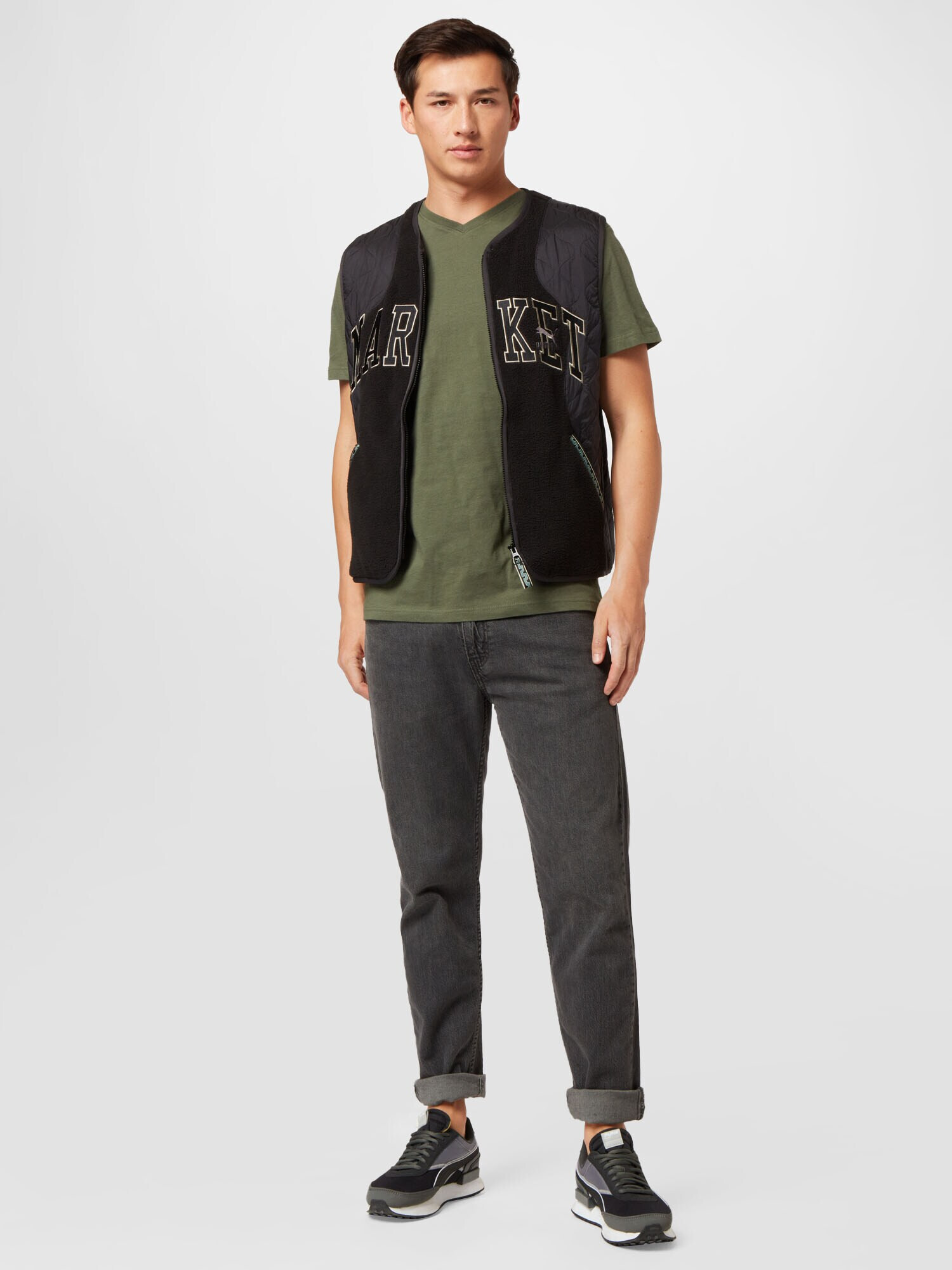 G-Star RAW Tricou kaki - Pled.ro