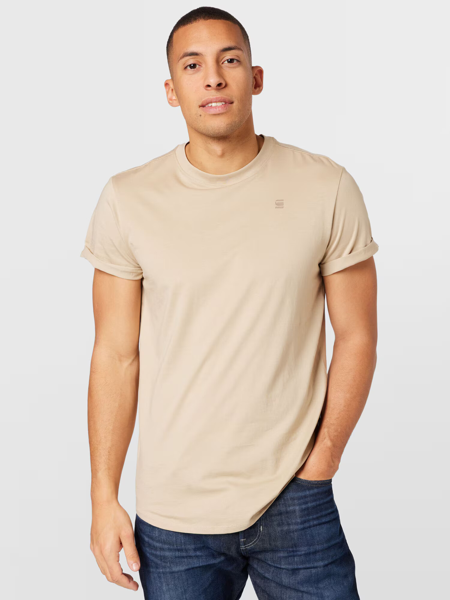 G-Star RAW Tricou 'Lash' bej - Pled.ro