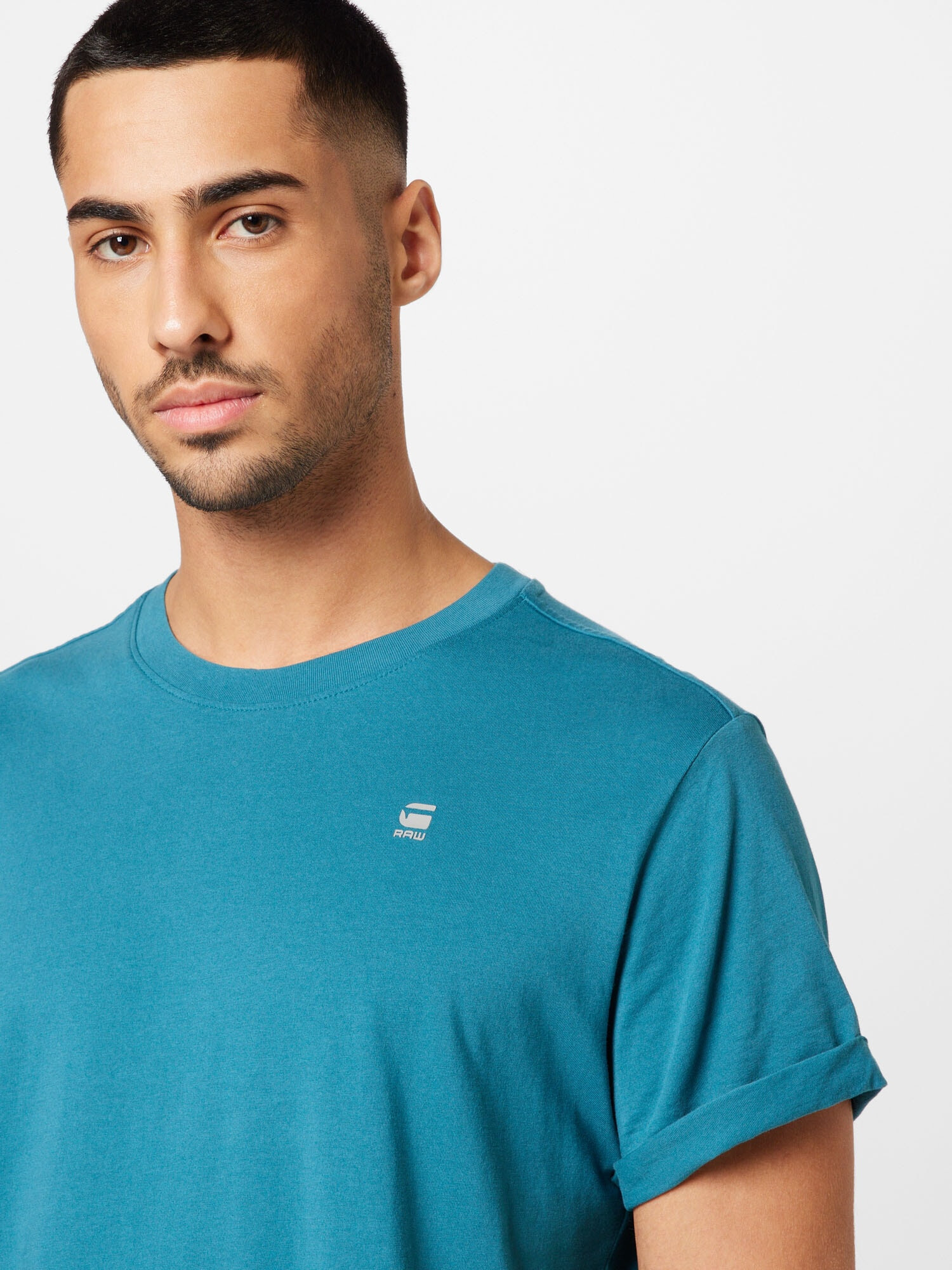 G-Star RAW Tricou 'Lash' cyan - Pled.ro