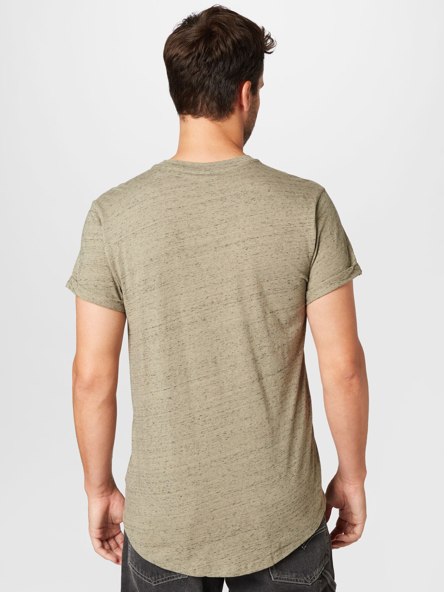 G-Star RAW Tricou 'Lash' gri închis / oliv - Pled.ro