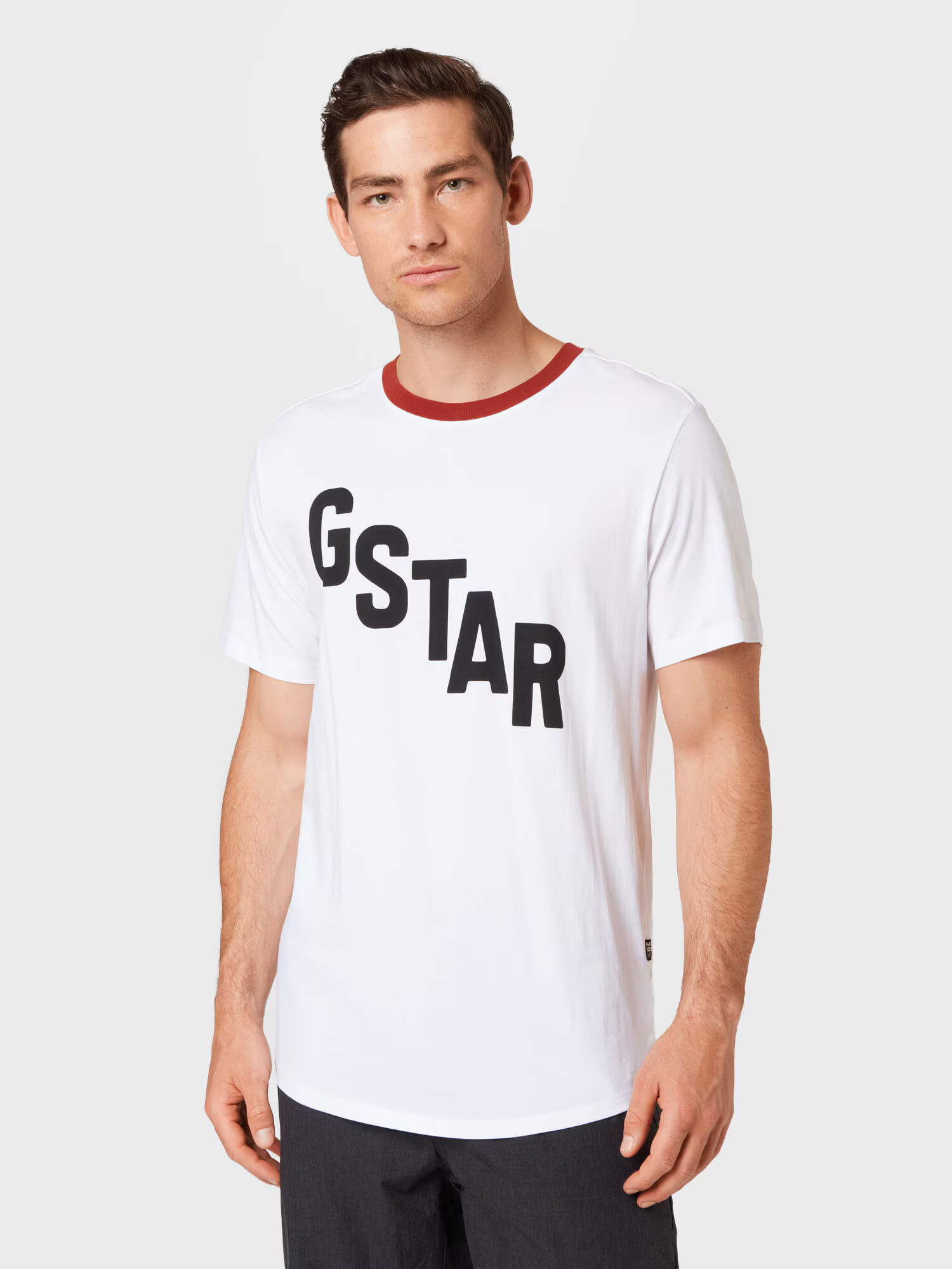 G-Star RAW Tricou 'Lash' roșu / negru / alb - Pled.ro