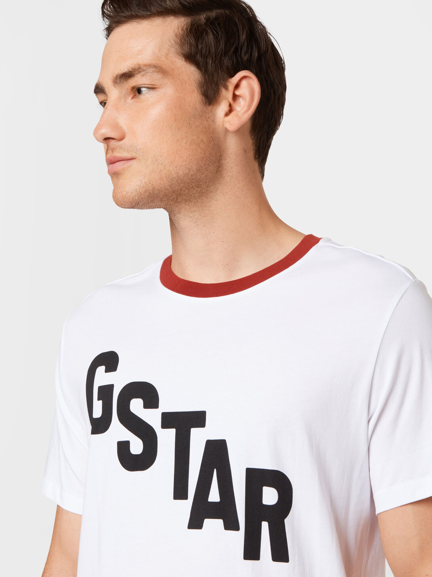 G-Star RAW Tricou 'Lash' roșu / negru / alb - Pled.ro