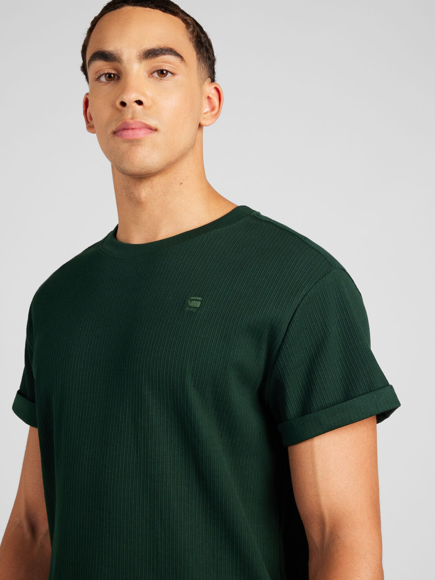 G-Star RAW Tricou 'Lash' verde pin - Pled.ro