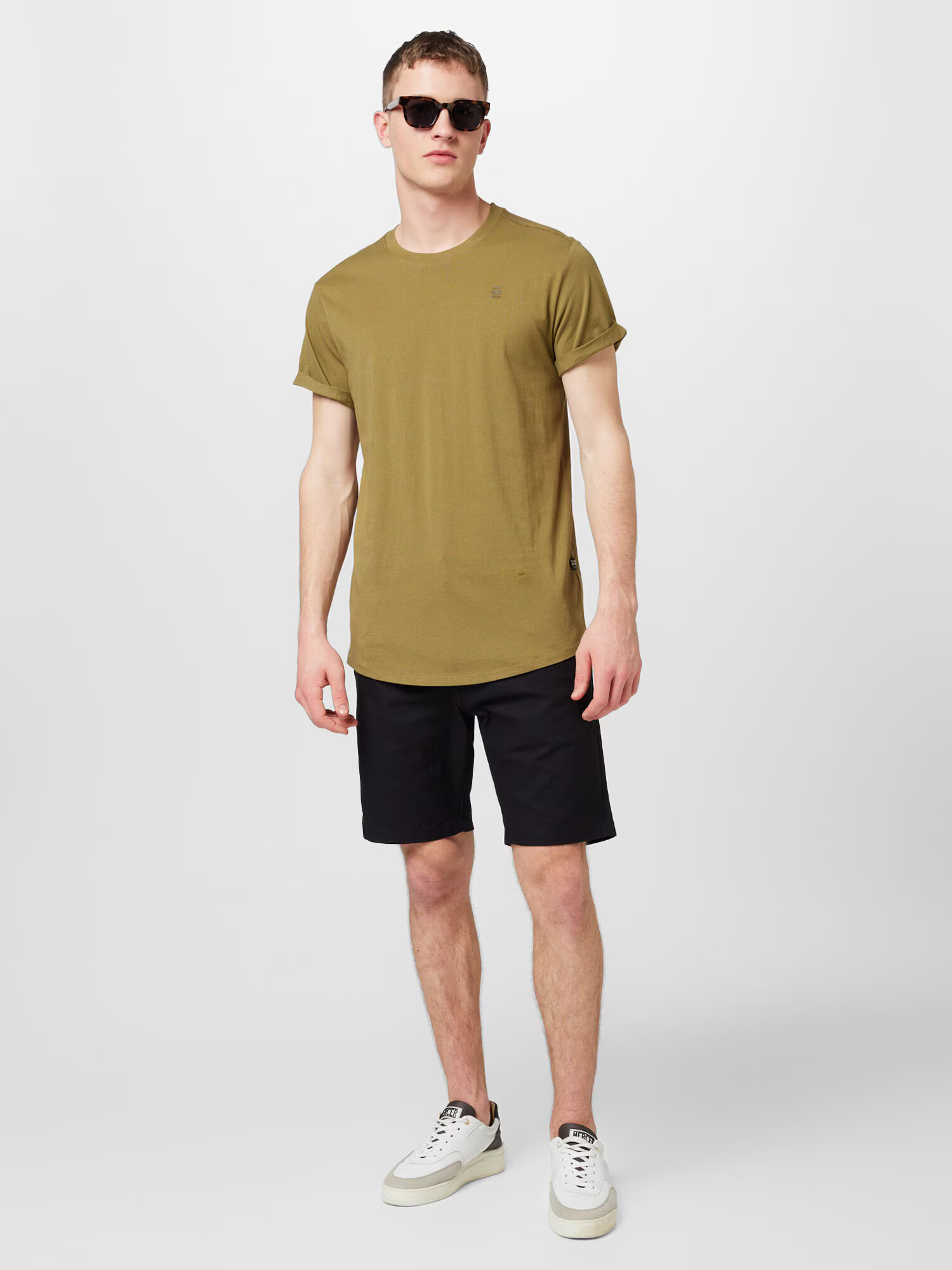 G-Star RAW Tricou 'Lash' verde stuf - Pled.ro