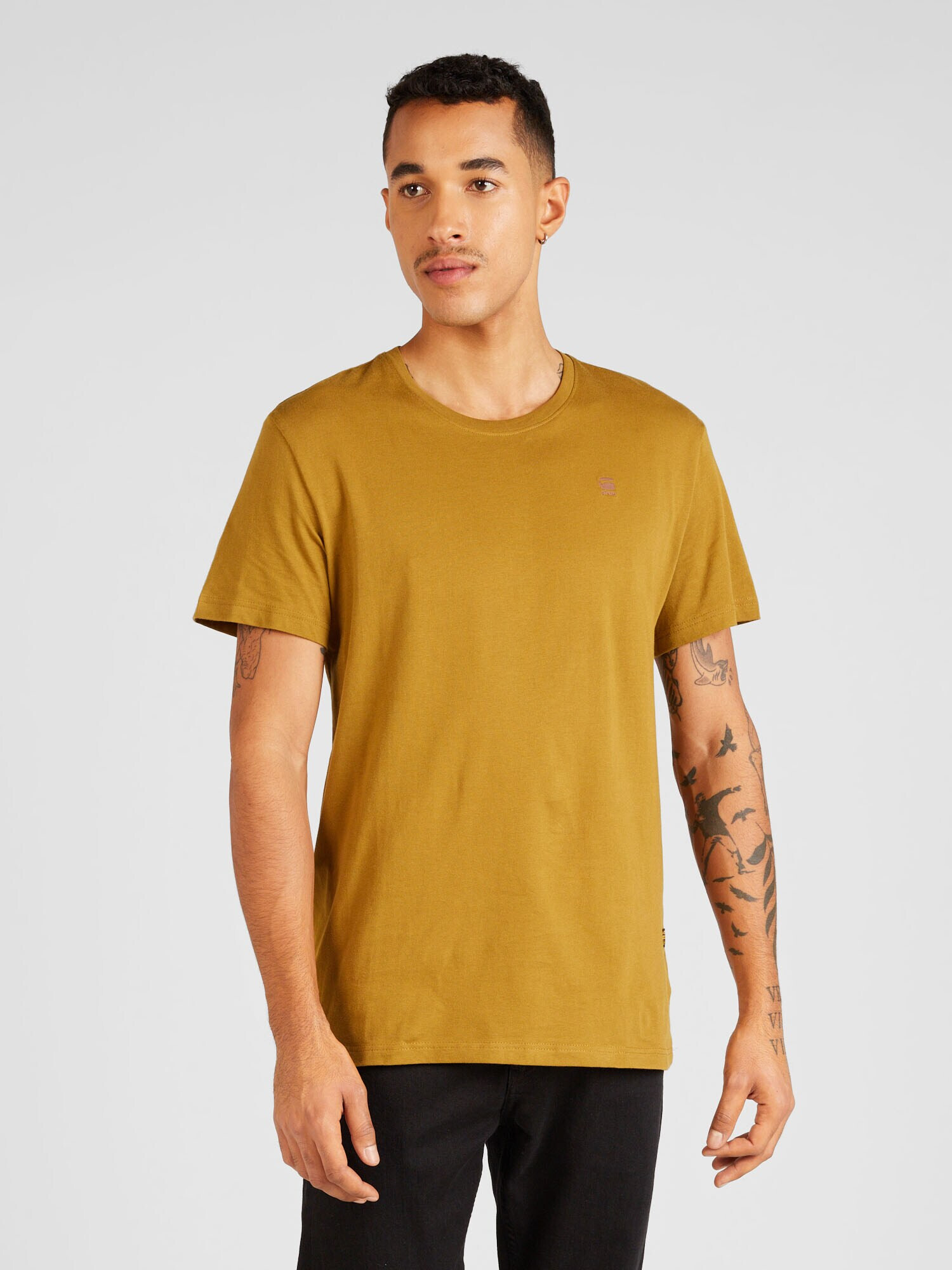 G-Star RAW Tricou maro caramel - Pled.ro