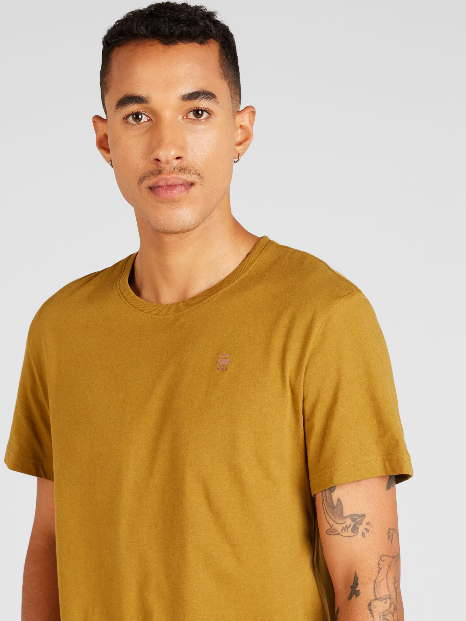 G-Star RAW Tricou maro caramel - Pled.ro