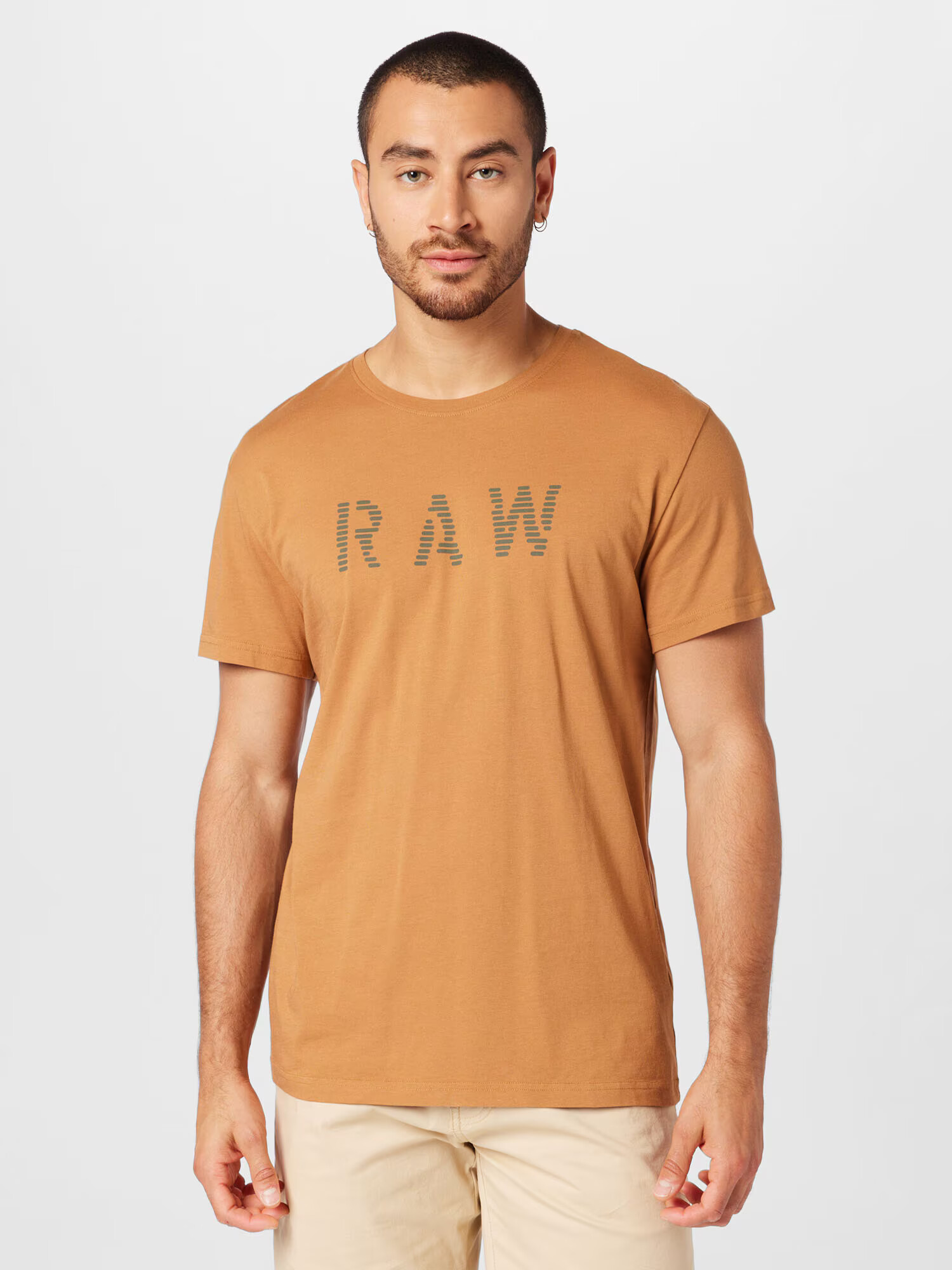 G-Star RAW Tricou maro coniac / oliv - Pled.ro