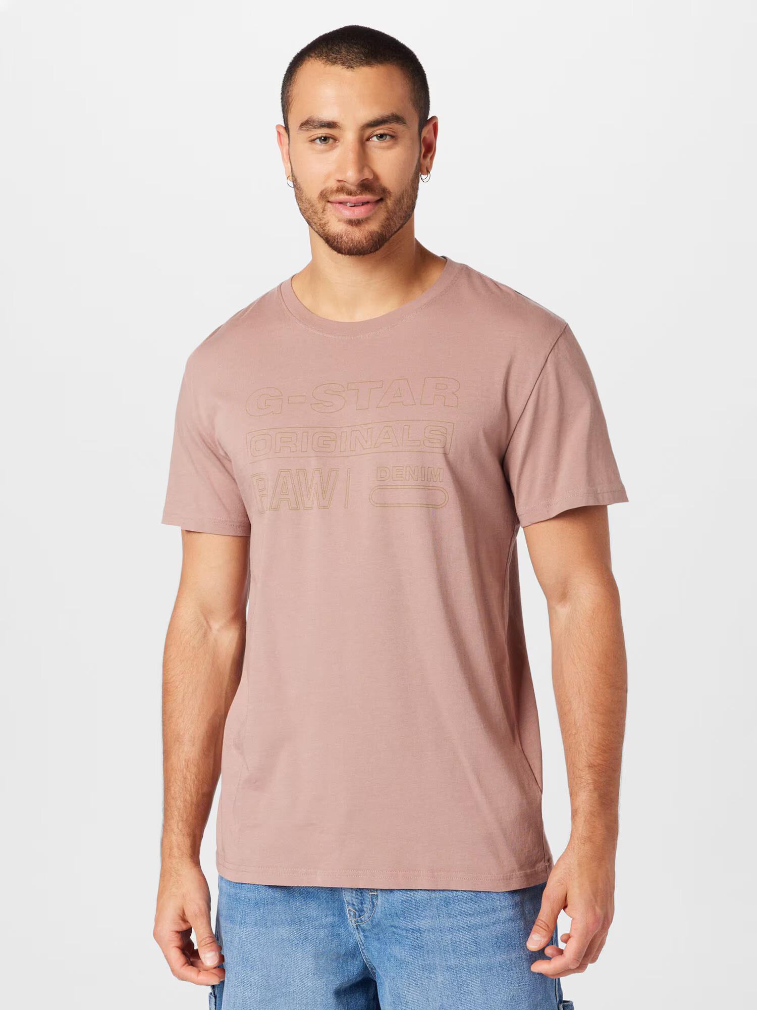 G-Star RAW Tricou maro deschis / oliv - Pled.ro