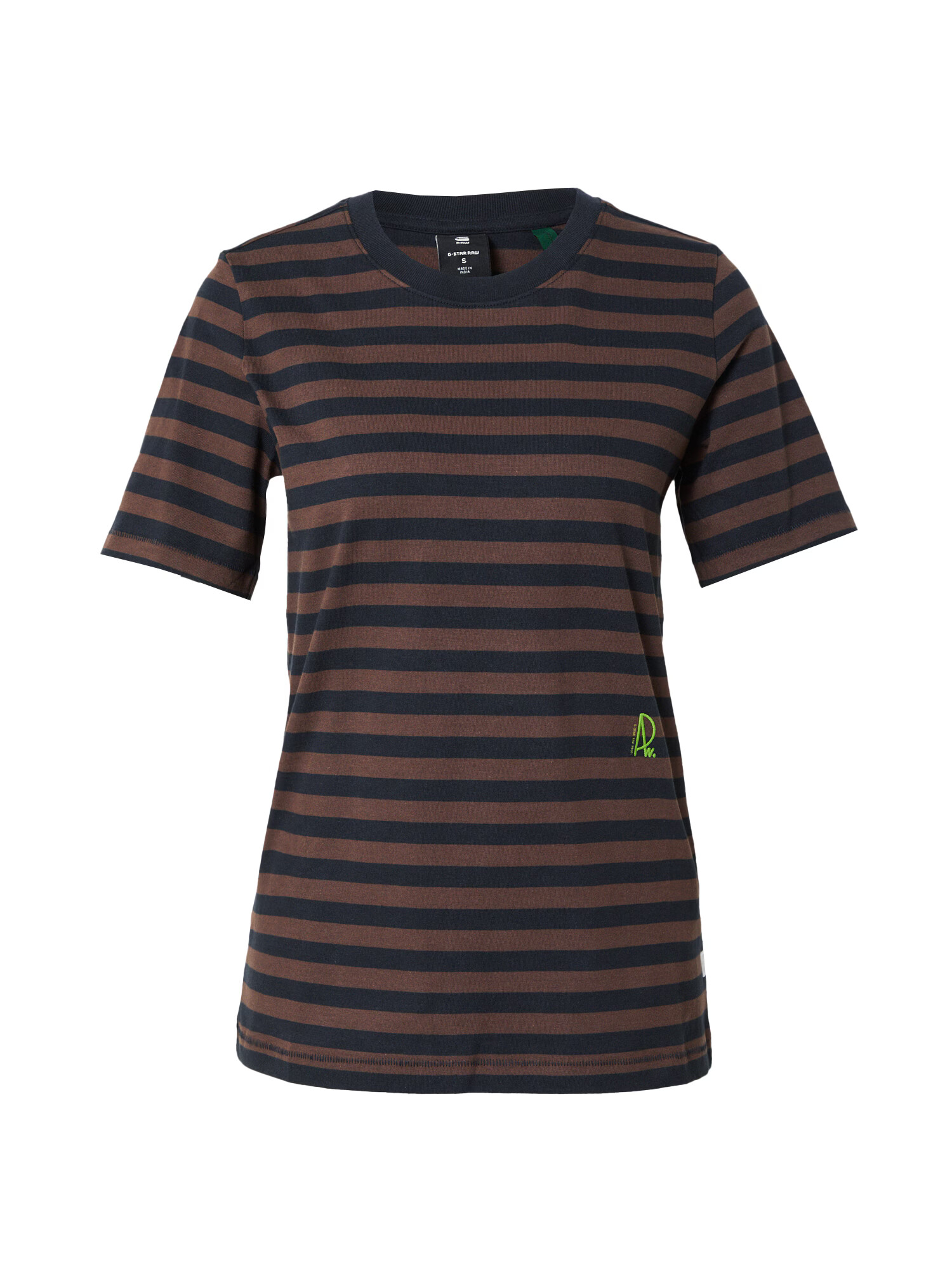 G-Star RAW Tricou maro / verde kiwi / negru - Pled.ro