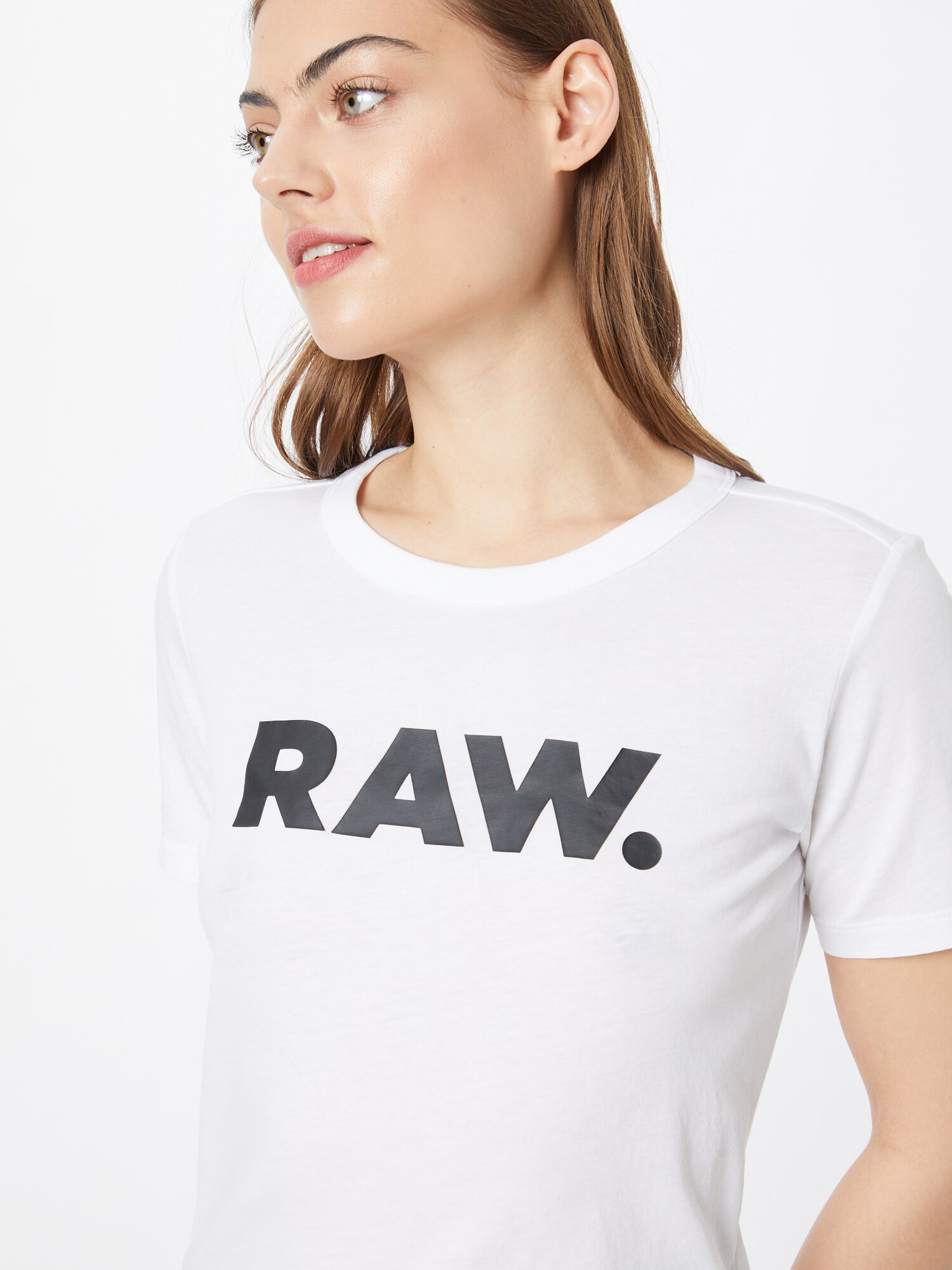 G-Star RAW Tricou negru / alb - Pled.ro