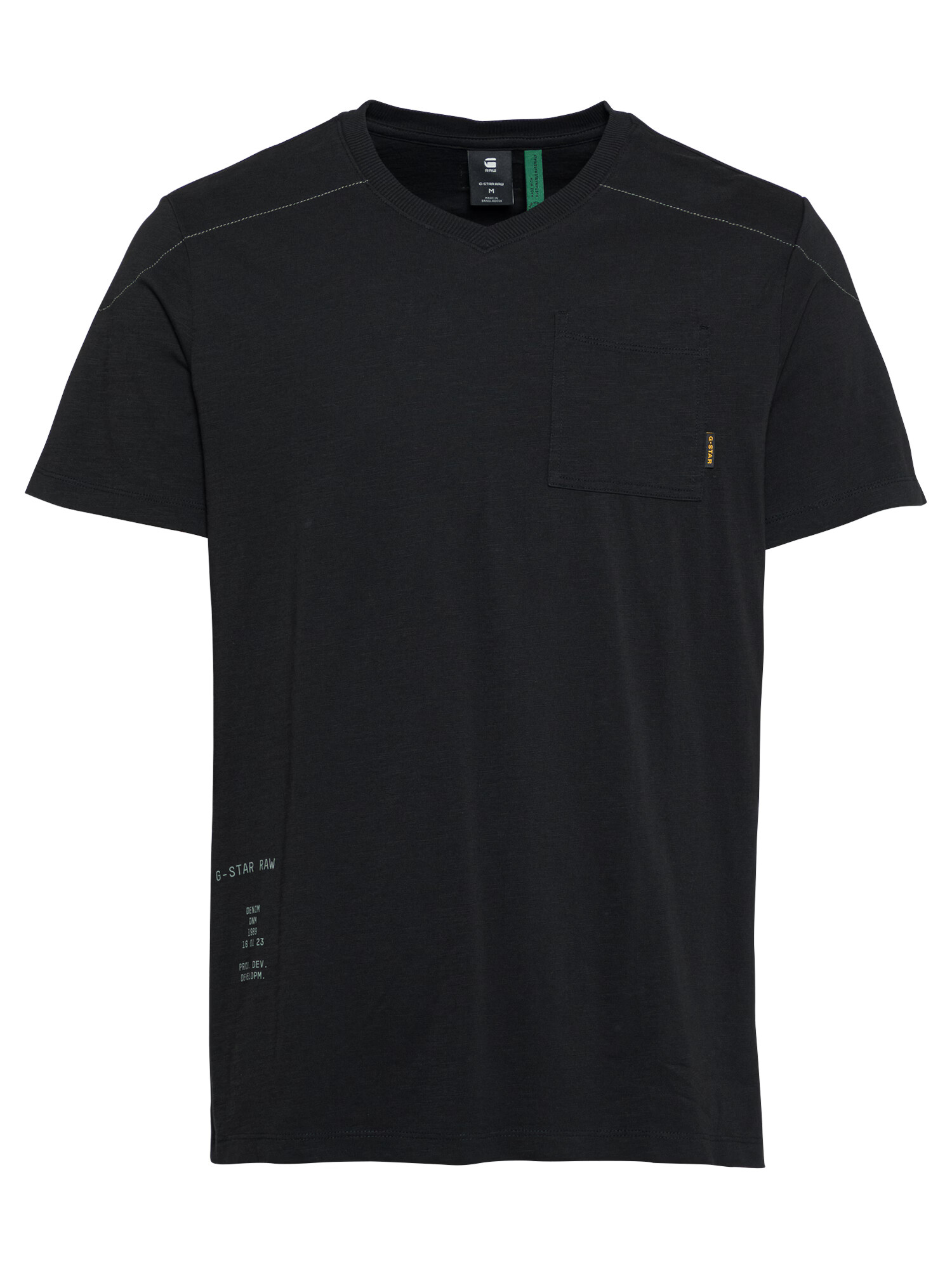 G-Star RAW Tricou negru / alb - Pled.ro