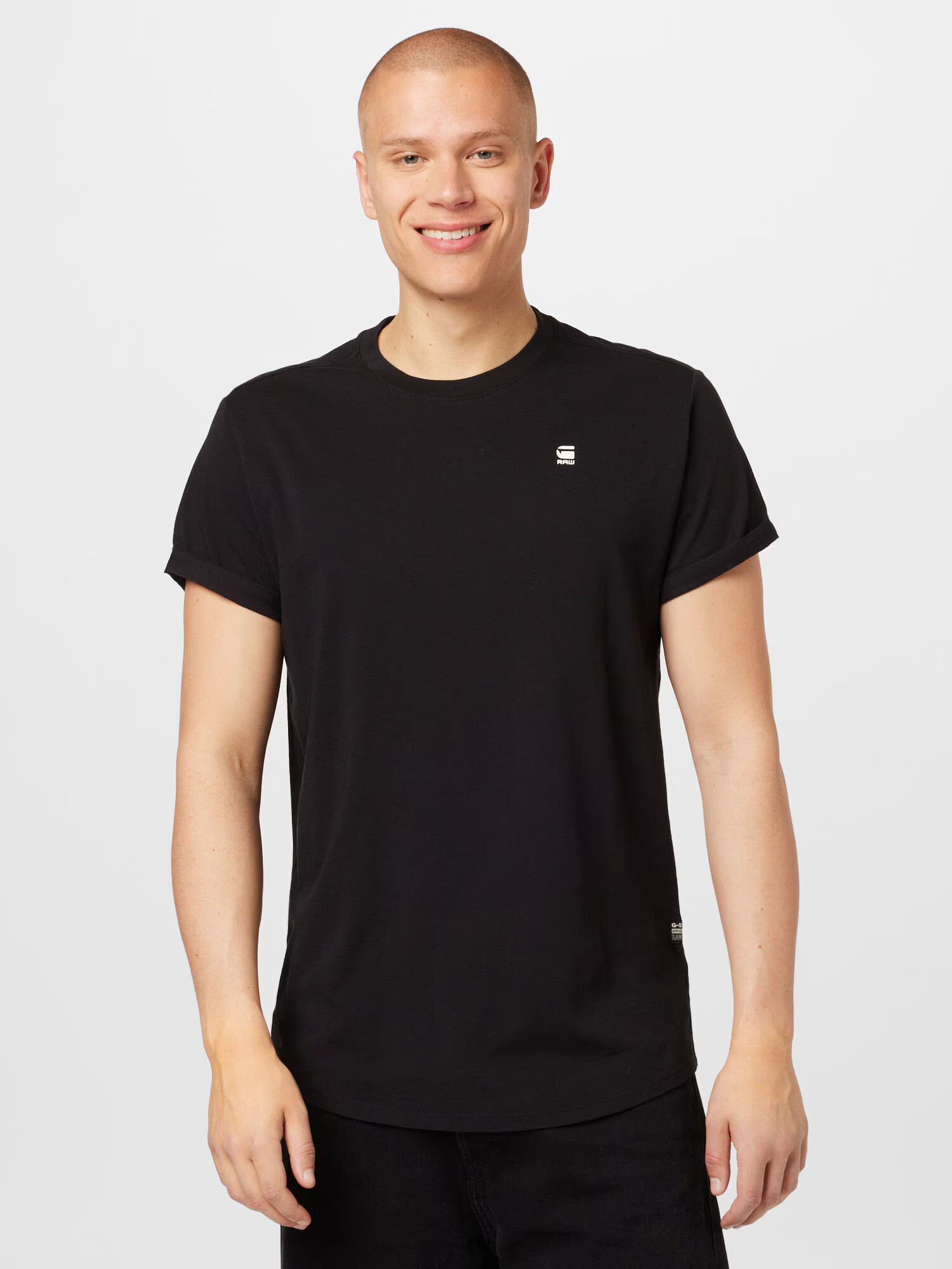 G-Star RAW Tricou negru / alb - Pled.ro