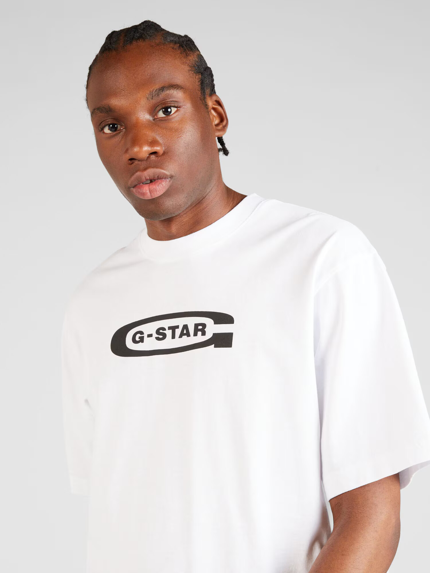 G-Star RAW Tricou negru / alb - Pled.ro