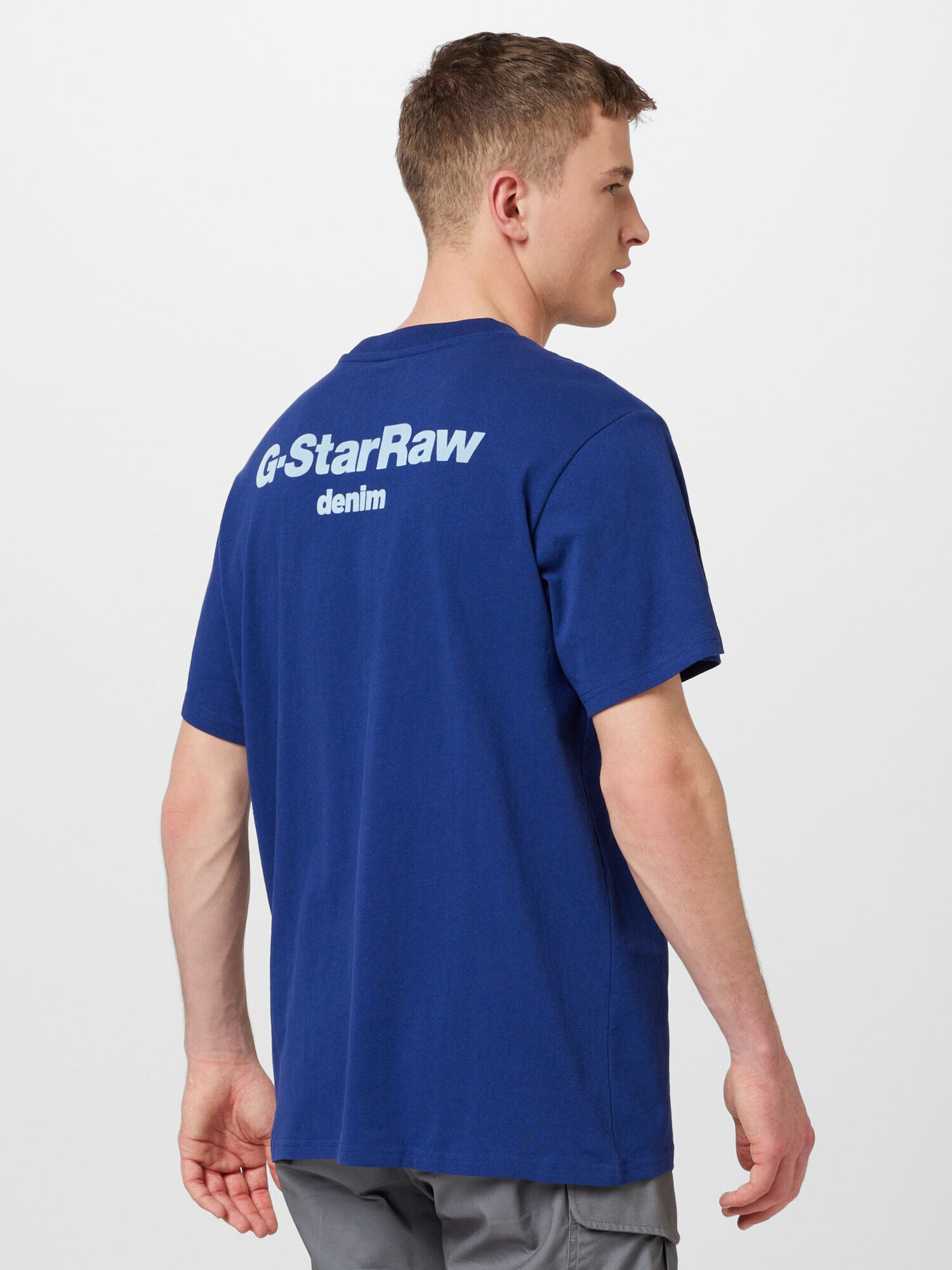 G-Star RAW Tricou 'Photographer' albastru / alb - Pled.ro