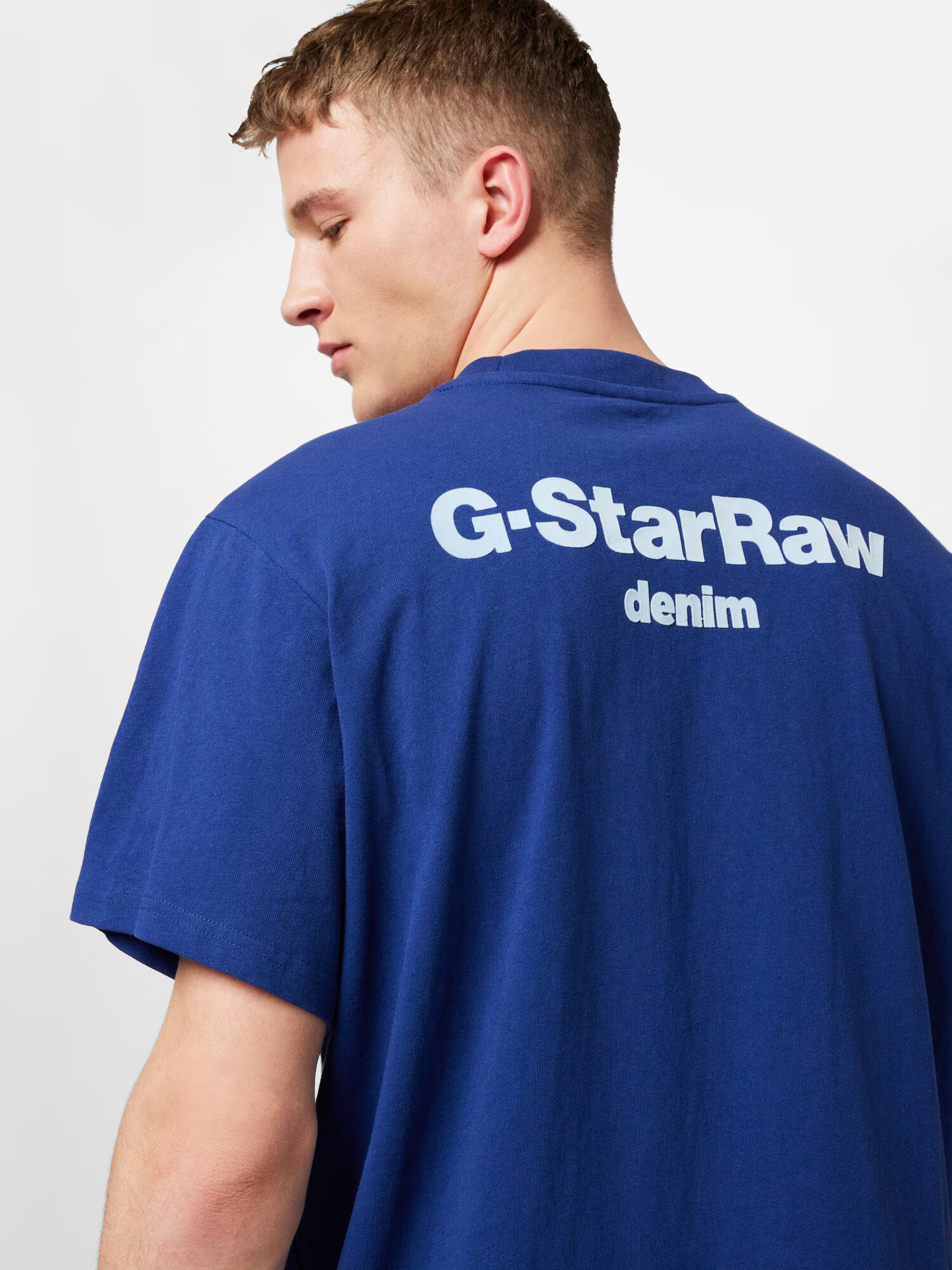 G-Star RAW Tricou 'Photographer' albastru / alb - Pled.ro